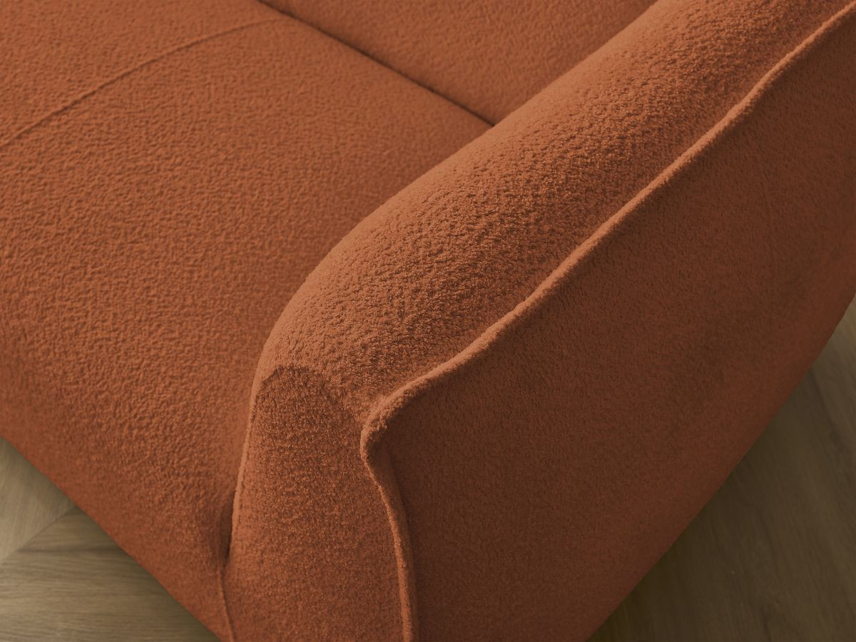 Bobochic Giorgia Sofa 5-Sitzer 534 × 100 cm Bouclé-Stoff Orange