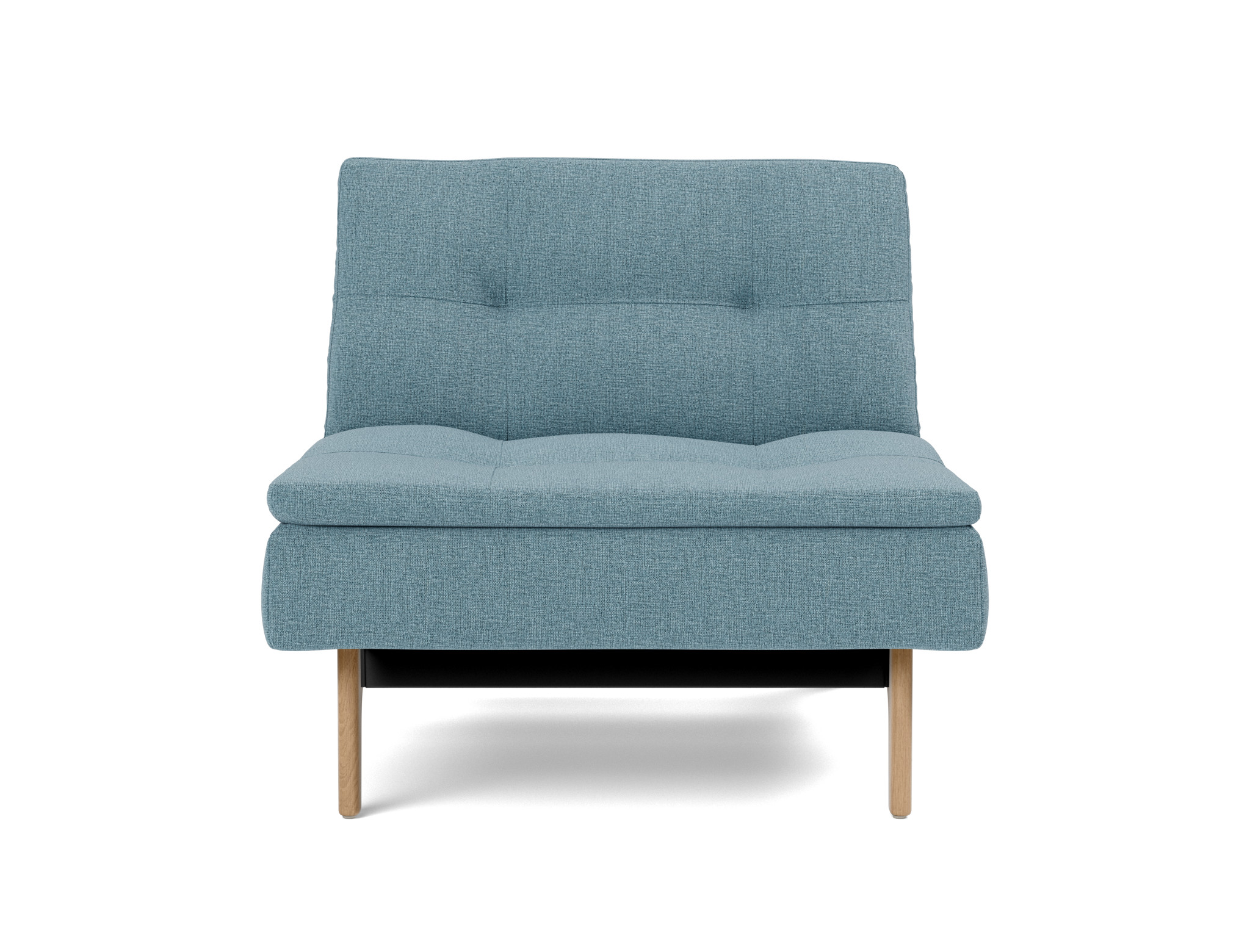 Sessel Dublexo Flachgewebe Mixed Dance 525-Light-Blue Beine Eiche