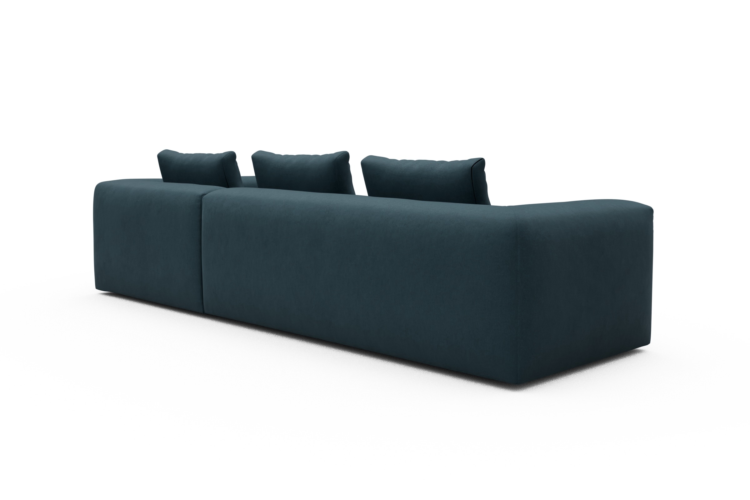 Ecksofa Fred Relax-Ecke rechts mit 2,5-Sitzer Satya-Indigo