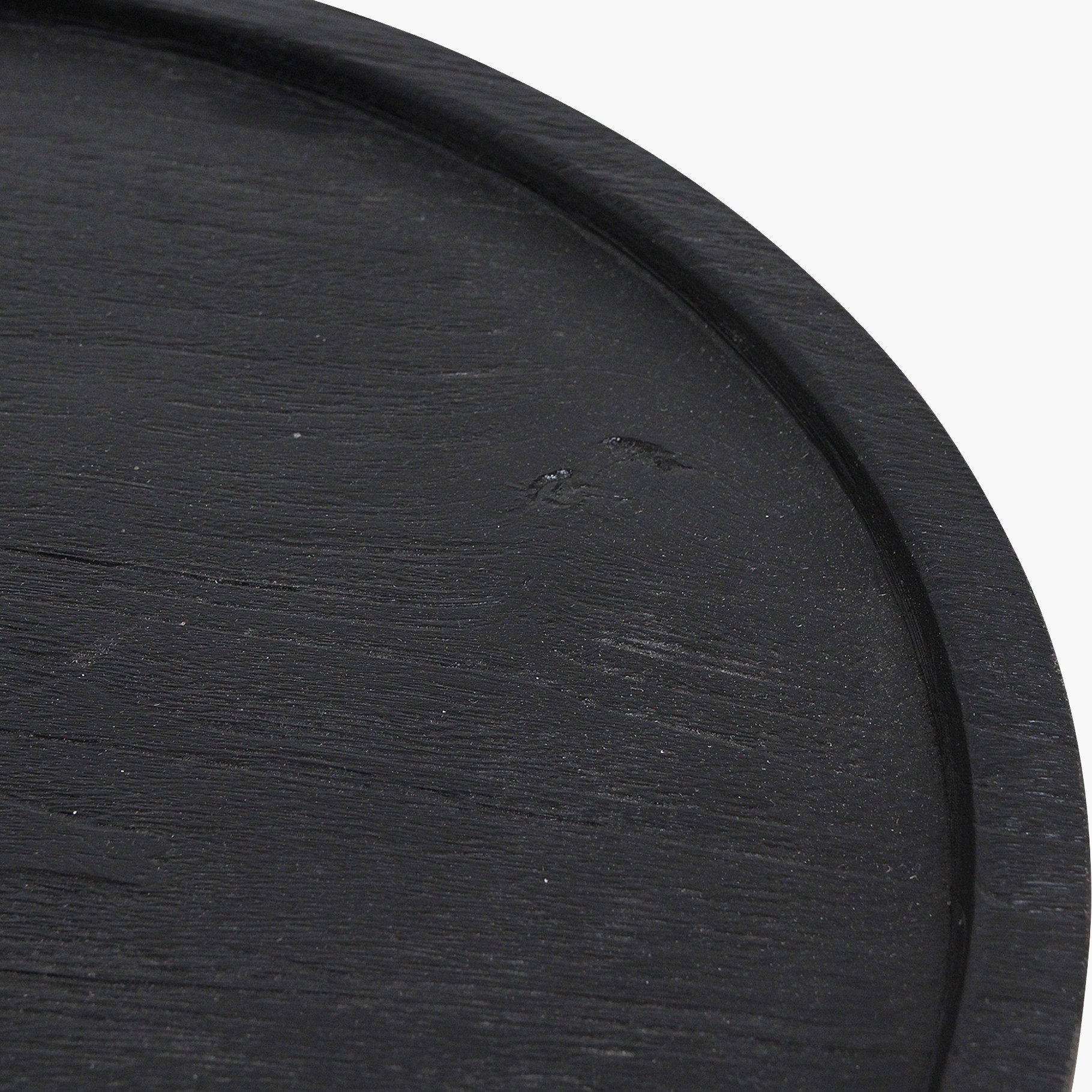 Raw Materials Nero Beistelltisch aus Teakholz Midnight schwarz