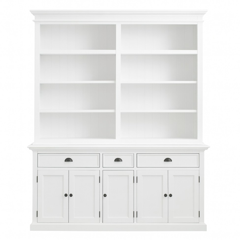 Novasolo Halifax Bücherregal 5 Türen & 3 Schubladen