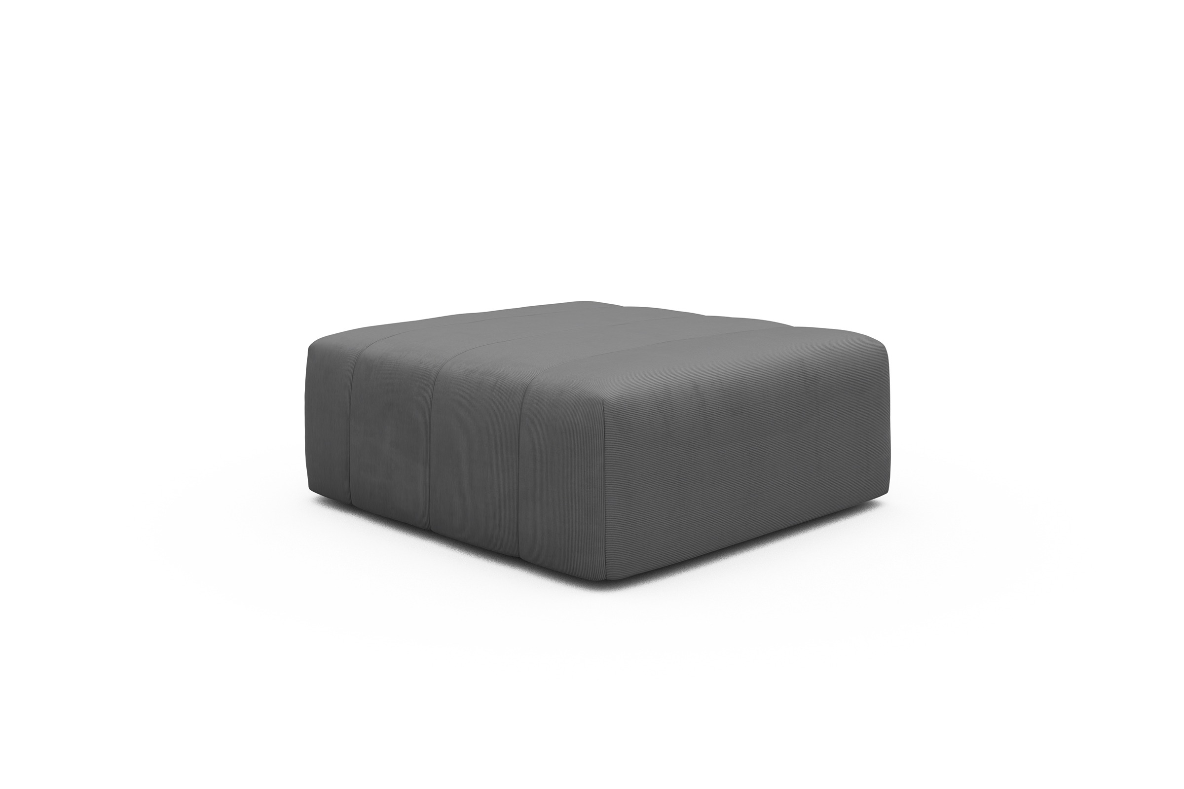 Sitzhocker Hugo Ottomane Cordufine-Grey