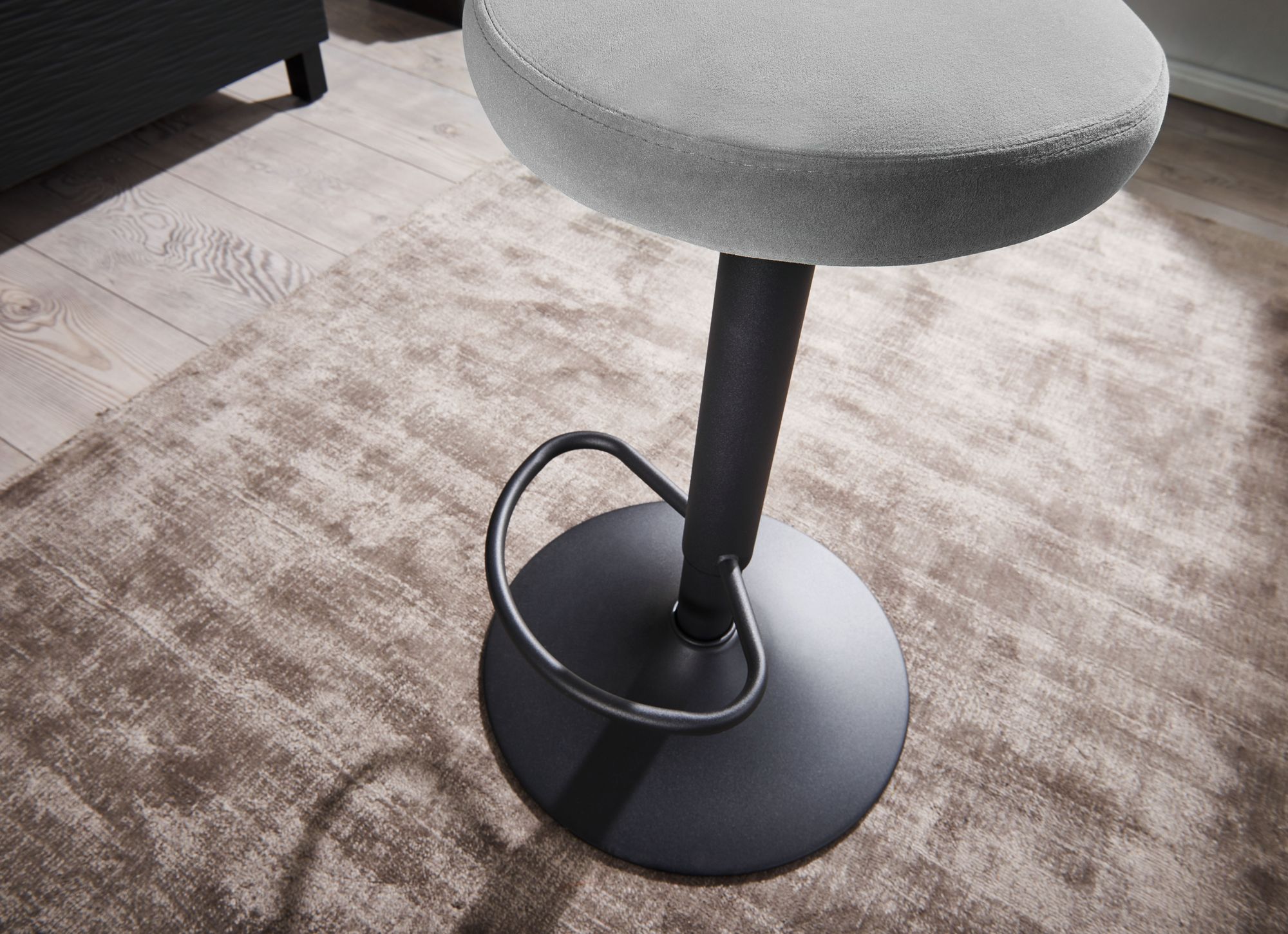 Barhocker Kaldbak Samt Grau 40 × 40 × 79 cm