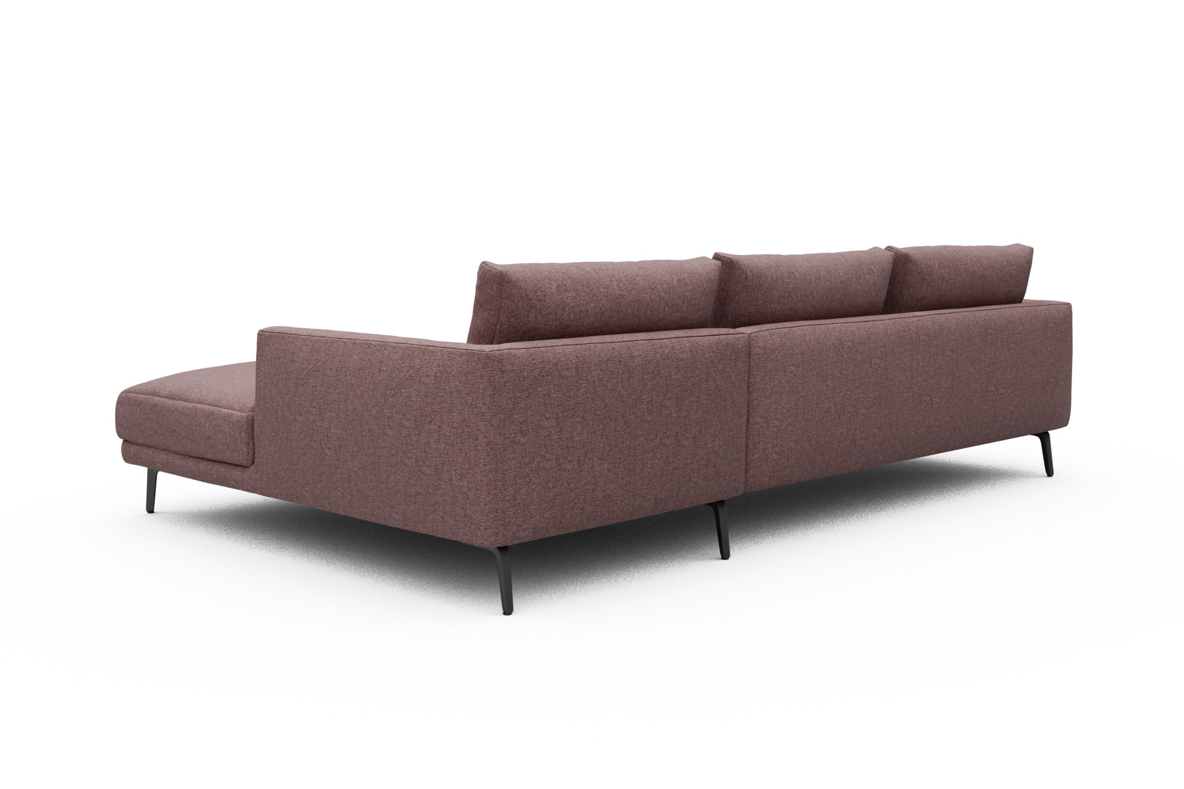 Ecksofa Karl Chaiselongue rechts mit 2,5-Sitzer Sama-Flamingo