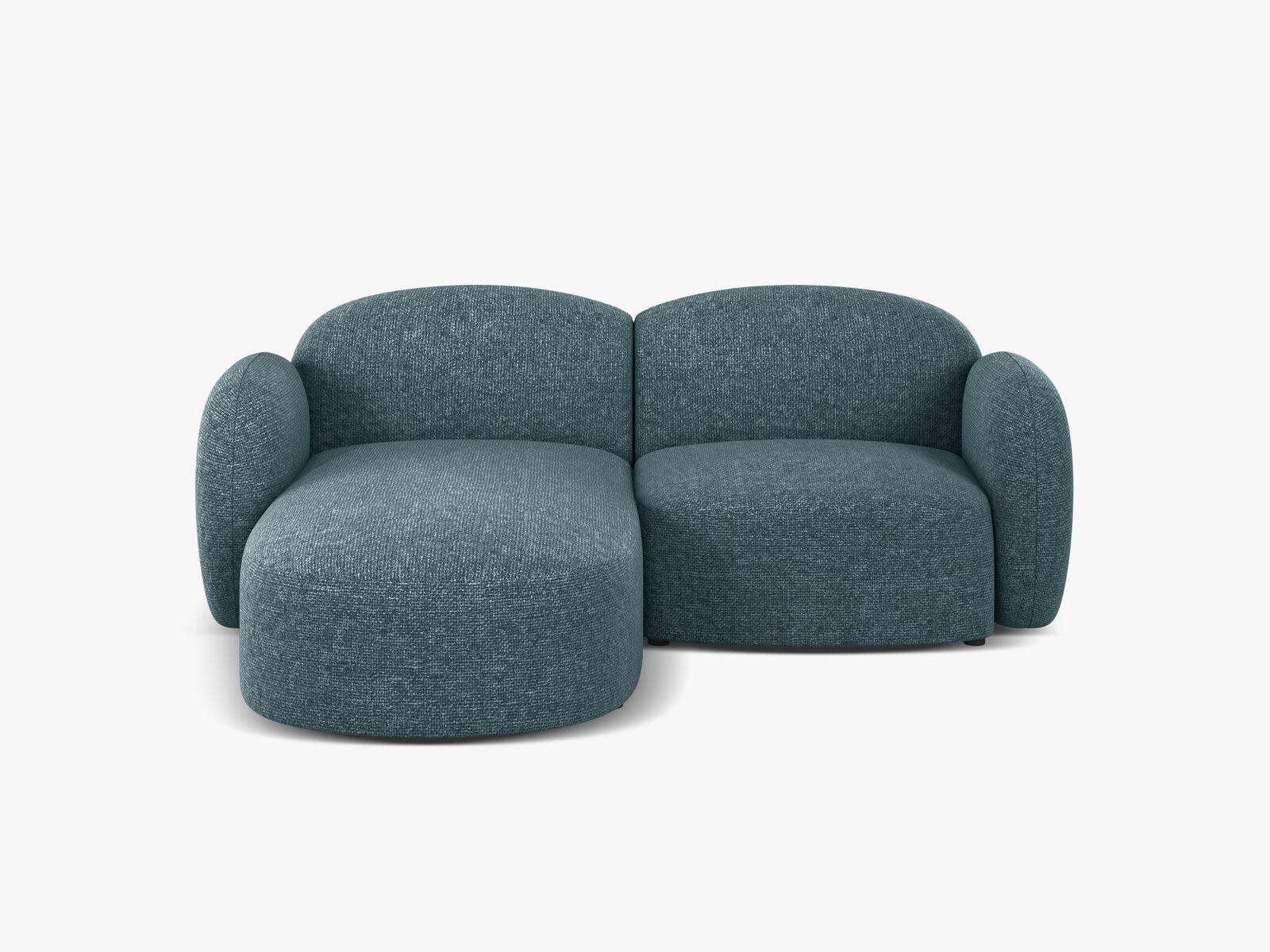 Micadoni Ecksofa Blair 3-Sitzer Links Chenille Eden Hellblau