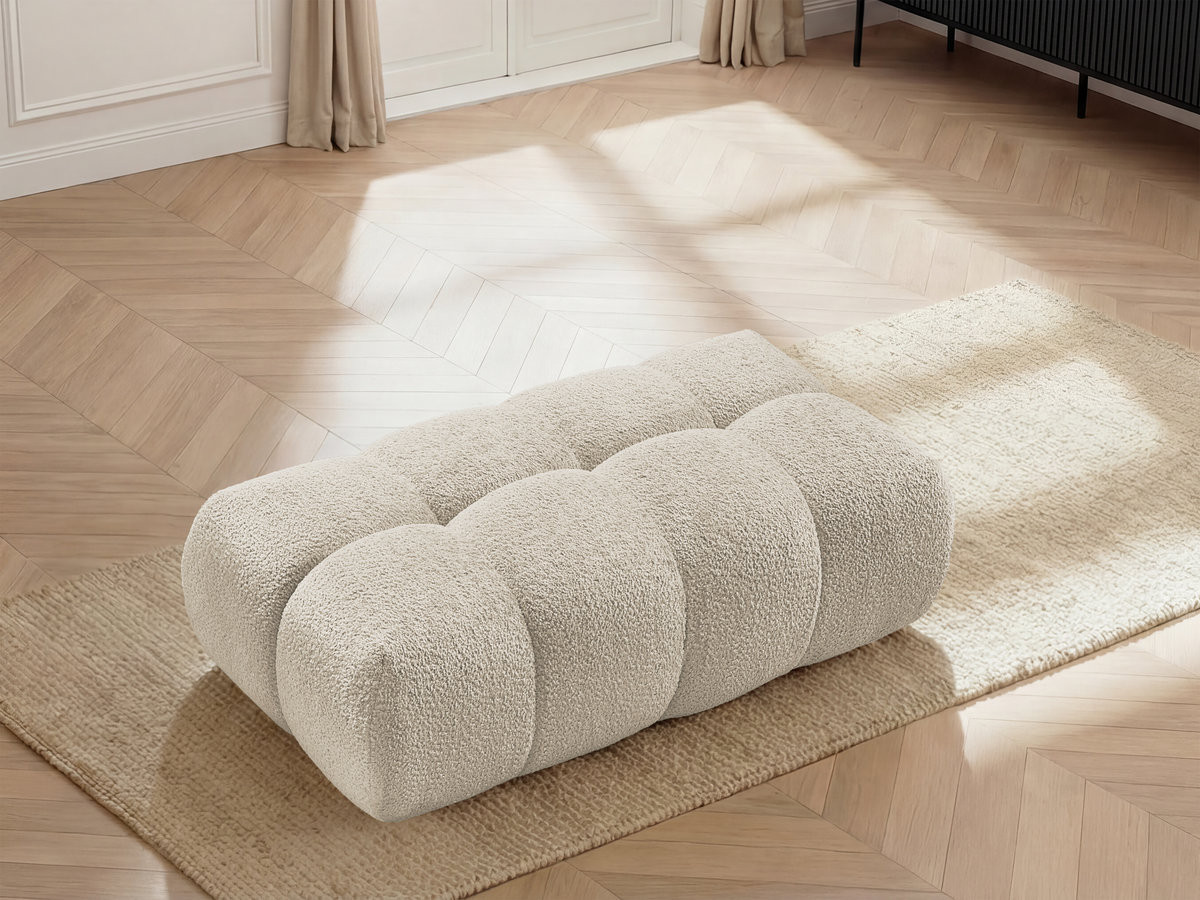 Bobochic Jaya Pouf Chenille Beige