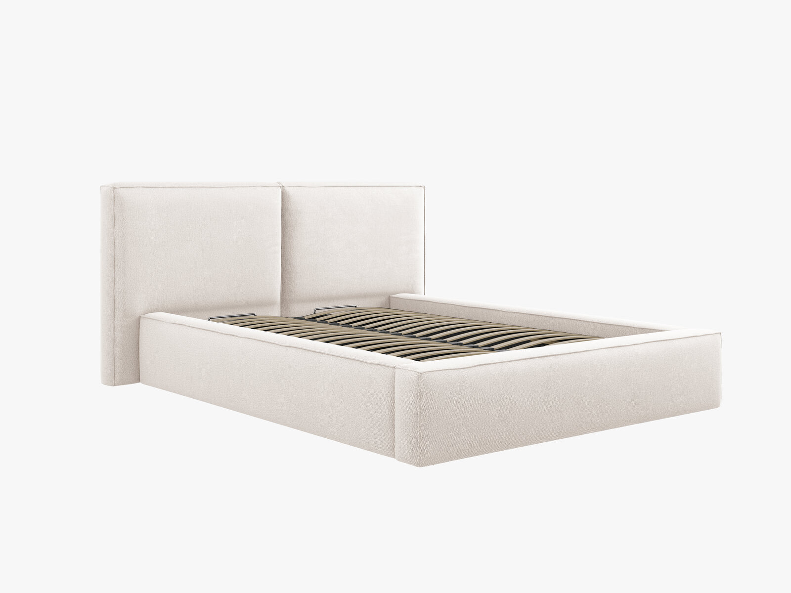 Micadoni Bett Jodie Strukturierter Stoff Megan Helles Beige