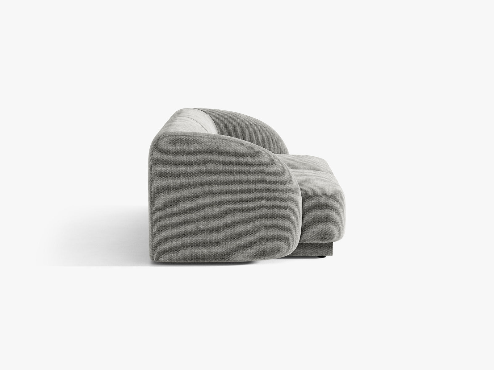 Micadoni Sofa Miley 2-Sitzer Chenille Eden Hellgrau