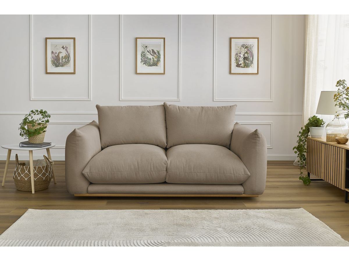 Bobochic Ernest Sofa 2-Sitzer Stoff Taupe