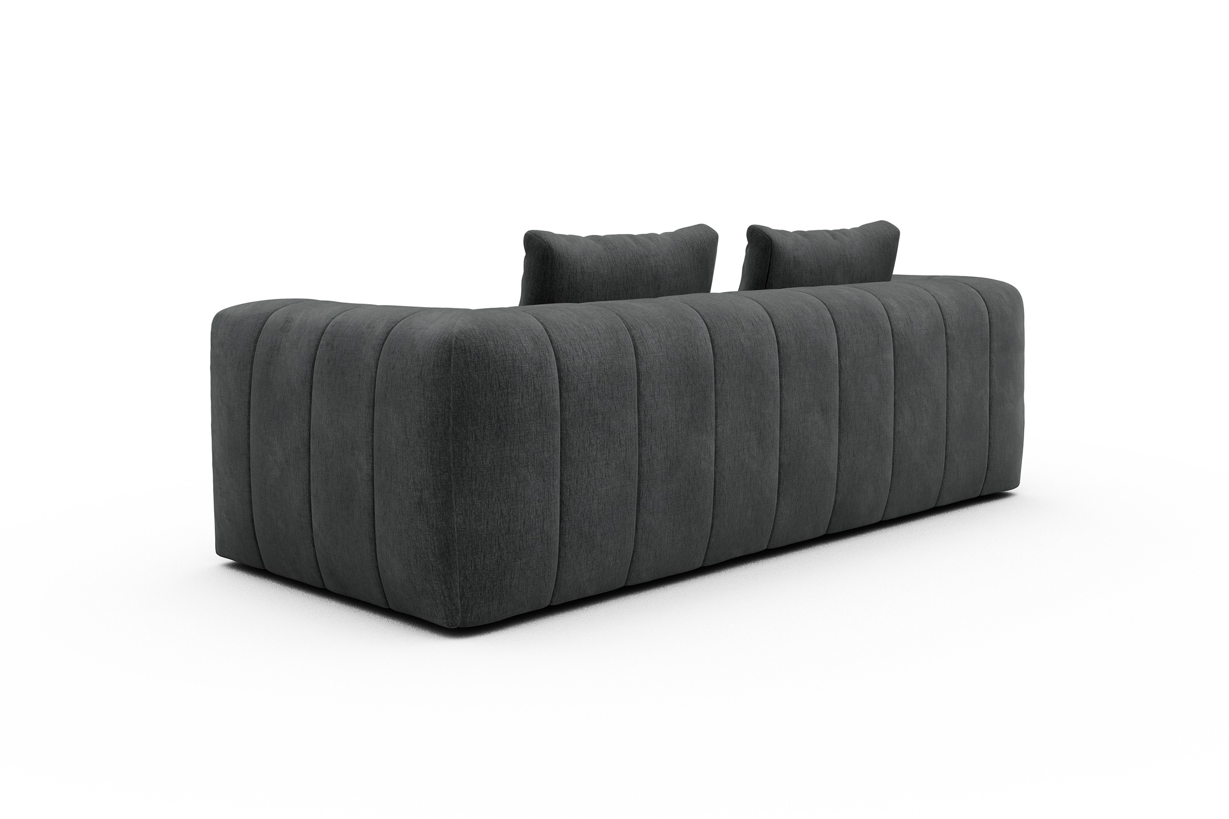 Sofa Hugo 3-Sitzer Smooth-Deep-Warm-Grey