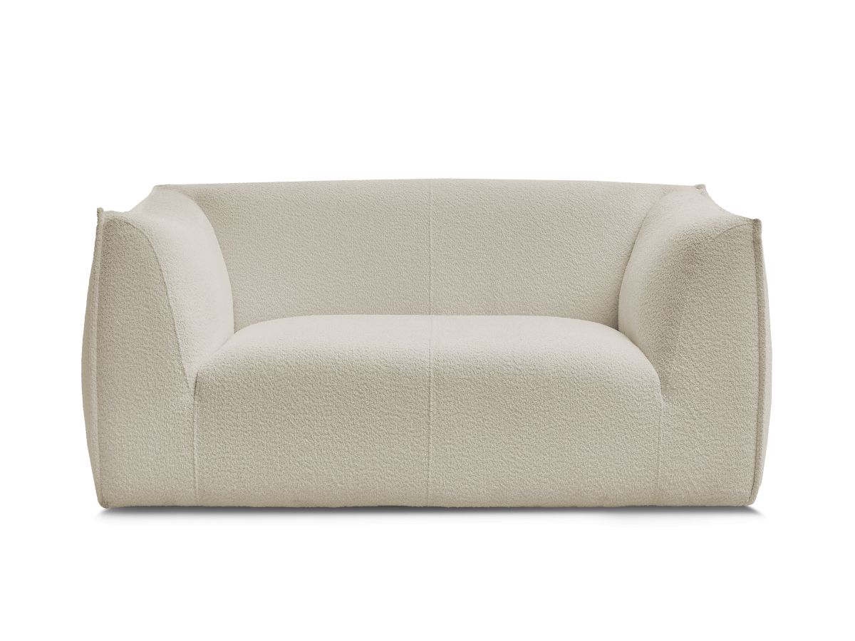 Bobochic Giorgia Sofa 2-Sitzer Bouclé-Stoff Beige