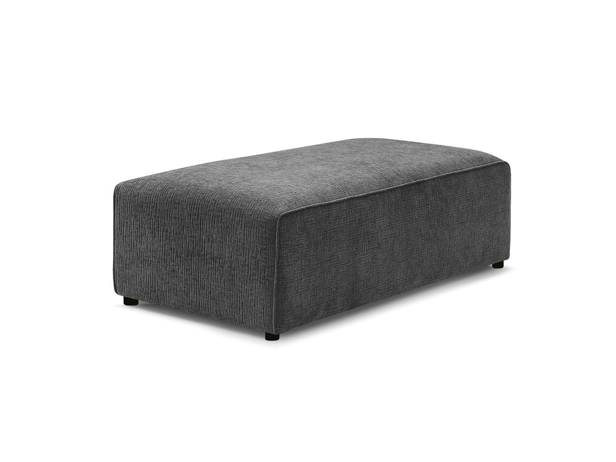 Bobochic Megeve Pouf Strukturstoff Dunkelgrau