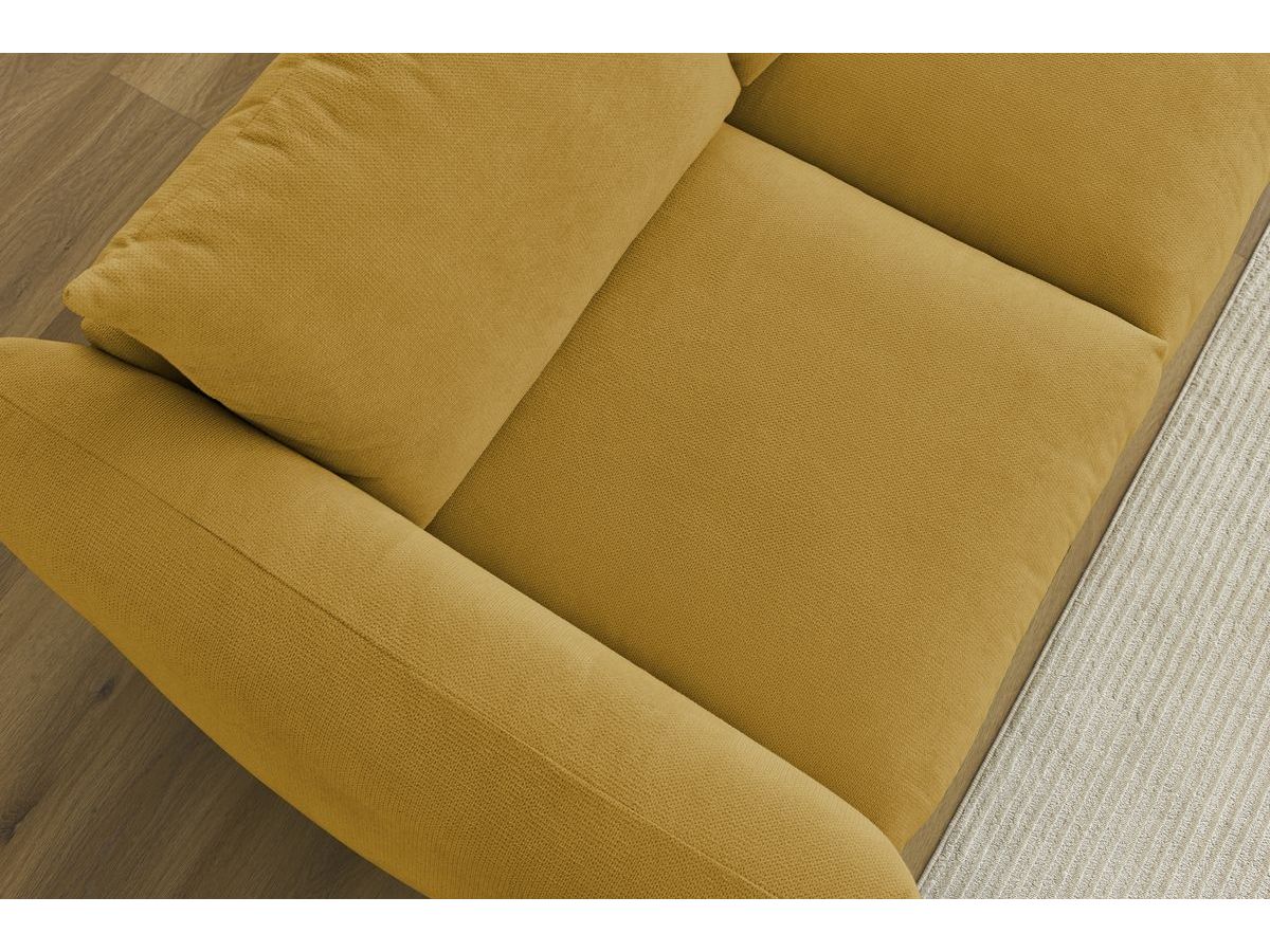 Bobochic Ernest Sofa 3-Sitzer 265 × 106 cm Stoff Gelb