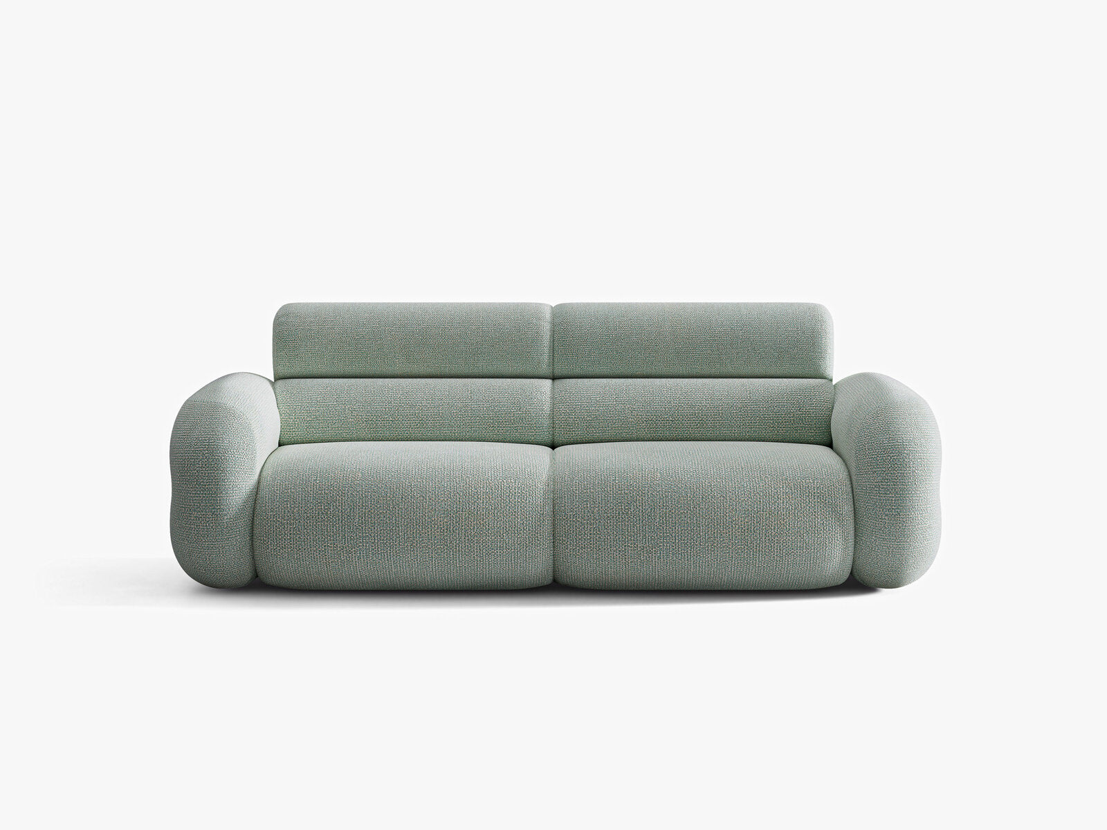 Micadoni Neo Sofa 3-Sitzer Chenille SILENCIO Gedämpftes Blau