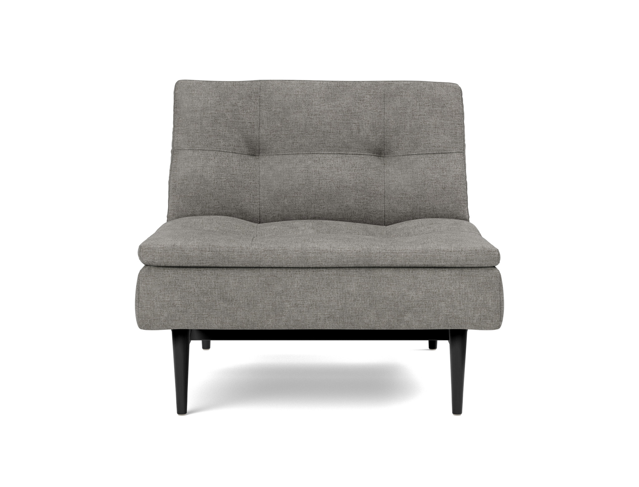 Sessel Dublexo Flachgewebe Avella 282-Warm-Grey Beine Styletto Eiche schwarz