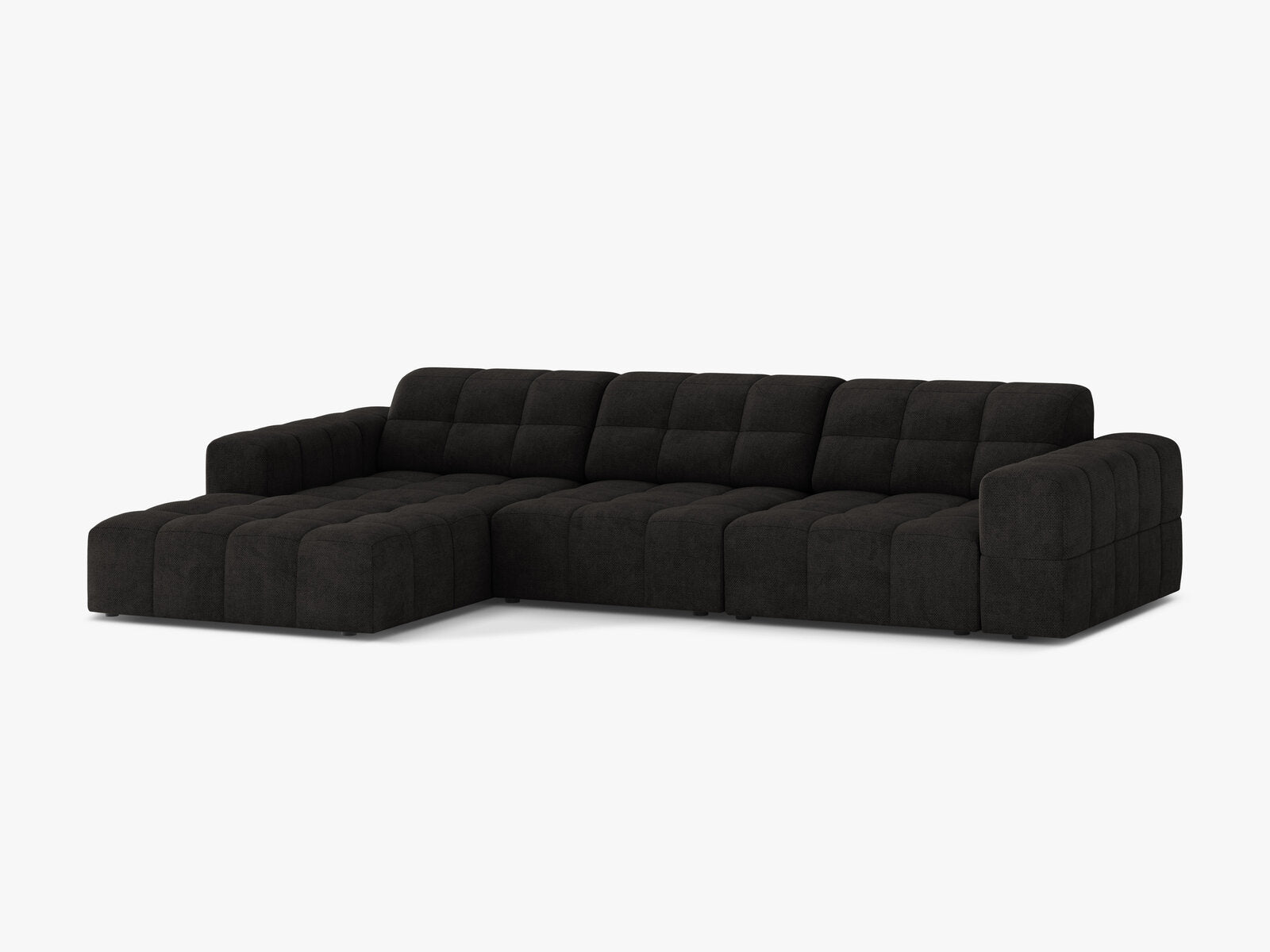 Micadoni Ecksofa Jennifer 4-Sitzer Links Chenille Eden Anthrazit