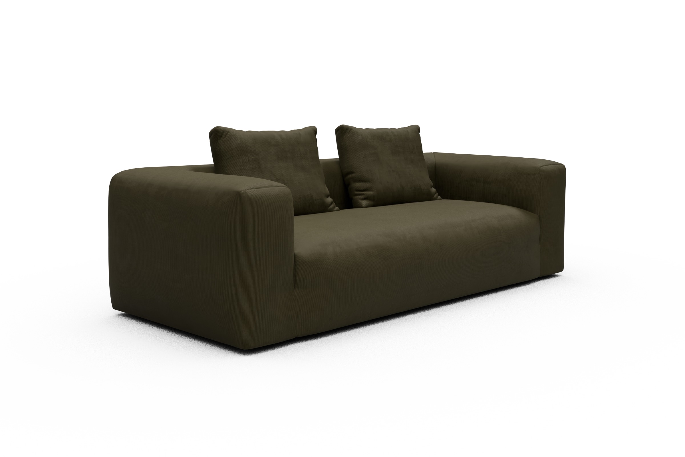 Sofa Fred 3-Sitzer Cordufine-Pine-Green