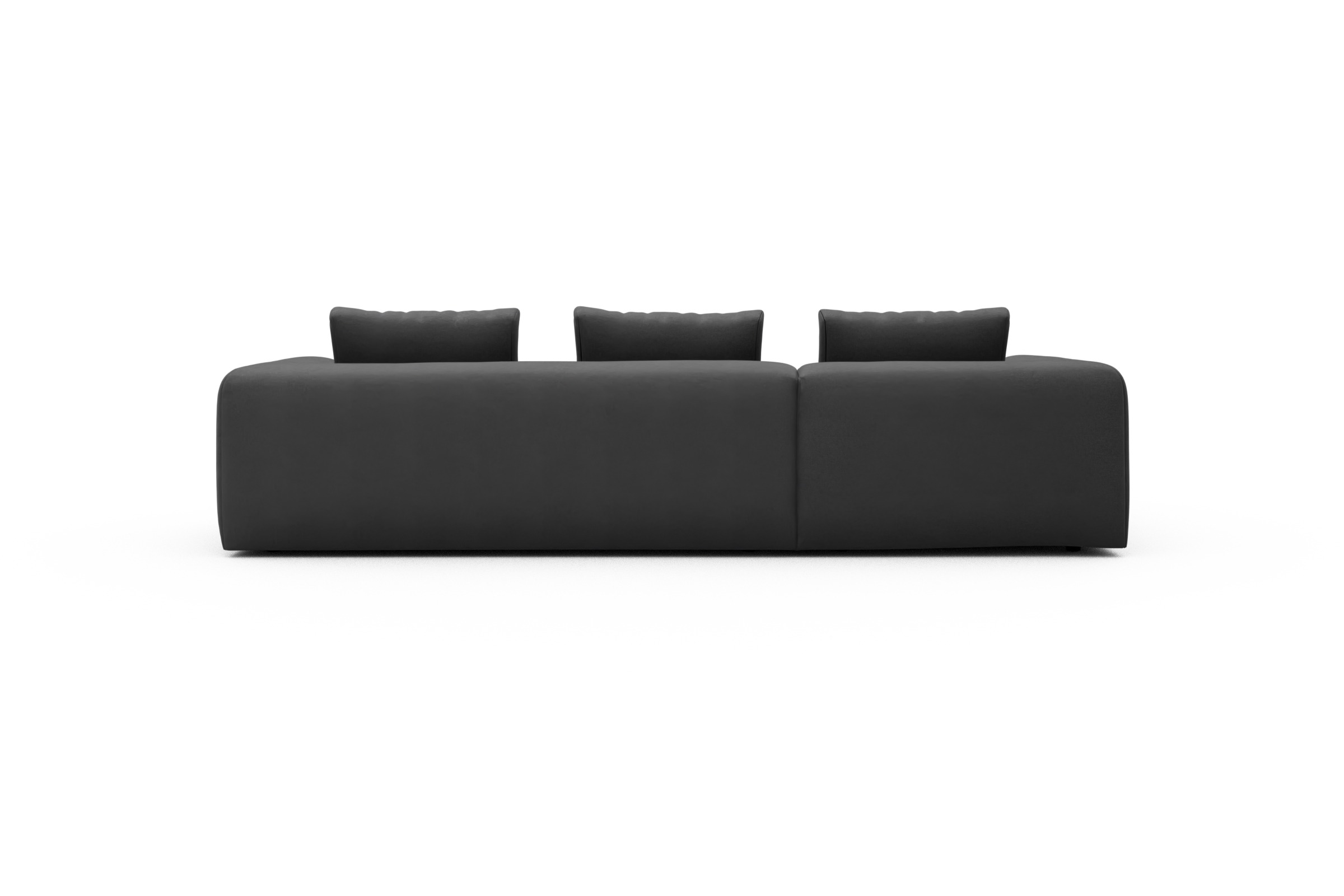 Ecksofa Fred Chaiselongue links mit 2,5-Sitzer Satya-Zinc
