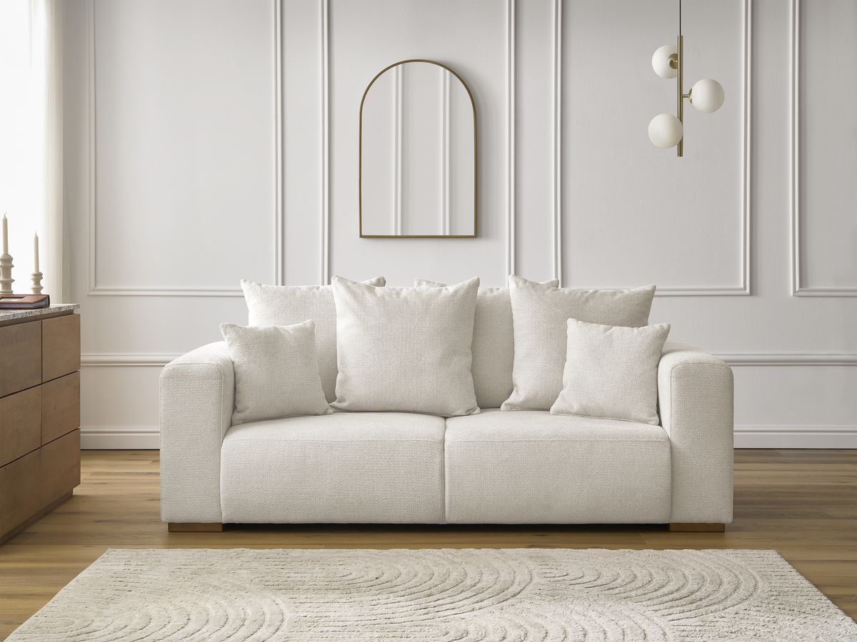 Bobochic Sidonie Sofa 2-Sitzer Melange-Stoff Beige