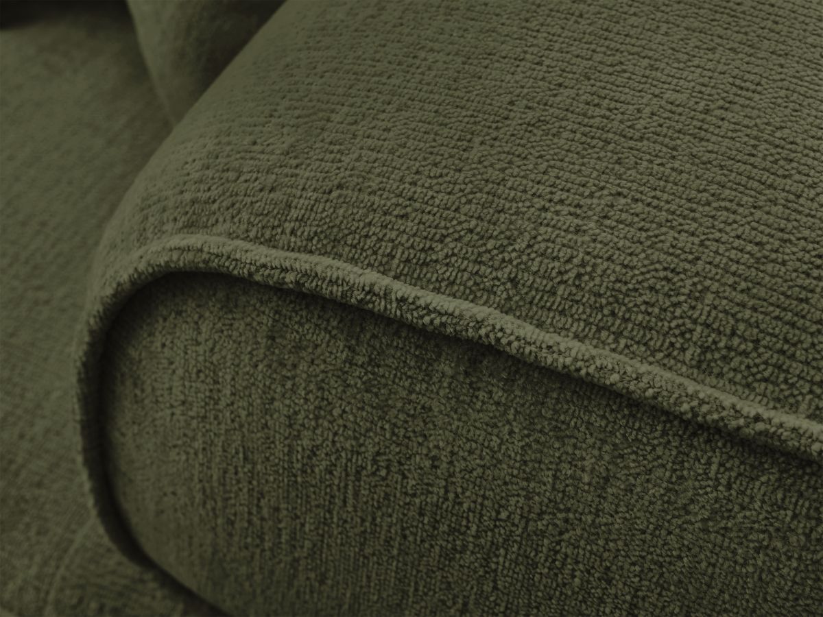 Bobochic Whesley Sofa 3-Sitzer Stoff Dunkelgrün