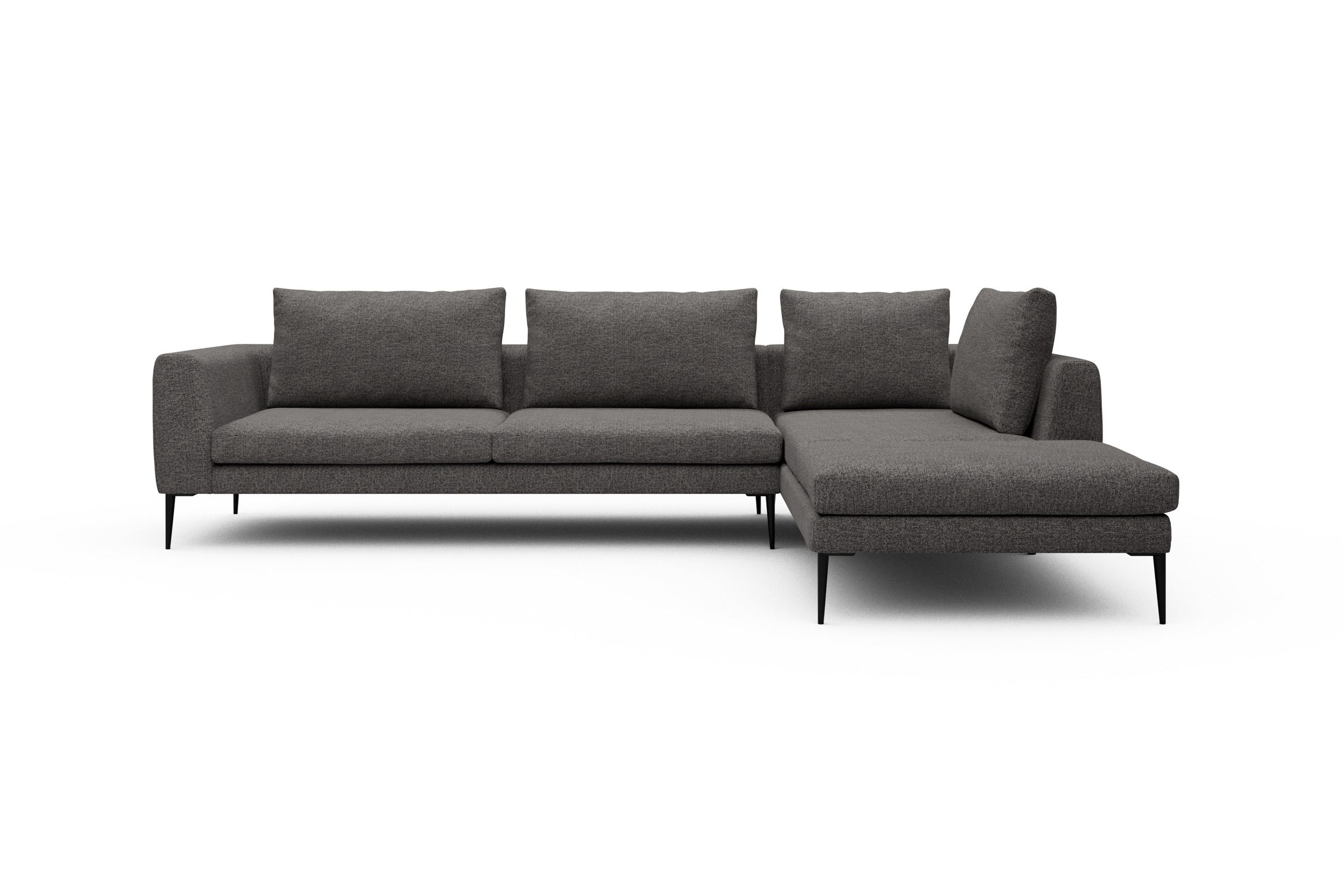 Skandi Home Ecksofa Paul Relax-Ecke links mit 3-Sitzer Carreno-Salt-and-Pepper moebelfaktor