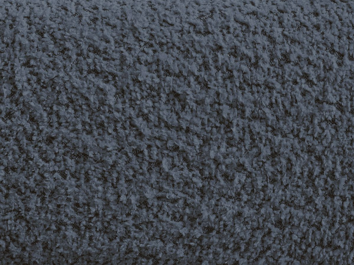 Bobochic Alya Pouf Bouclé-Stoff Dunkelblau