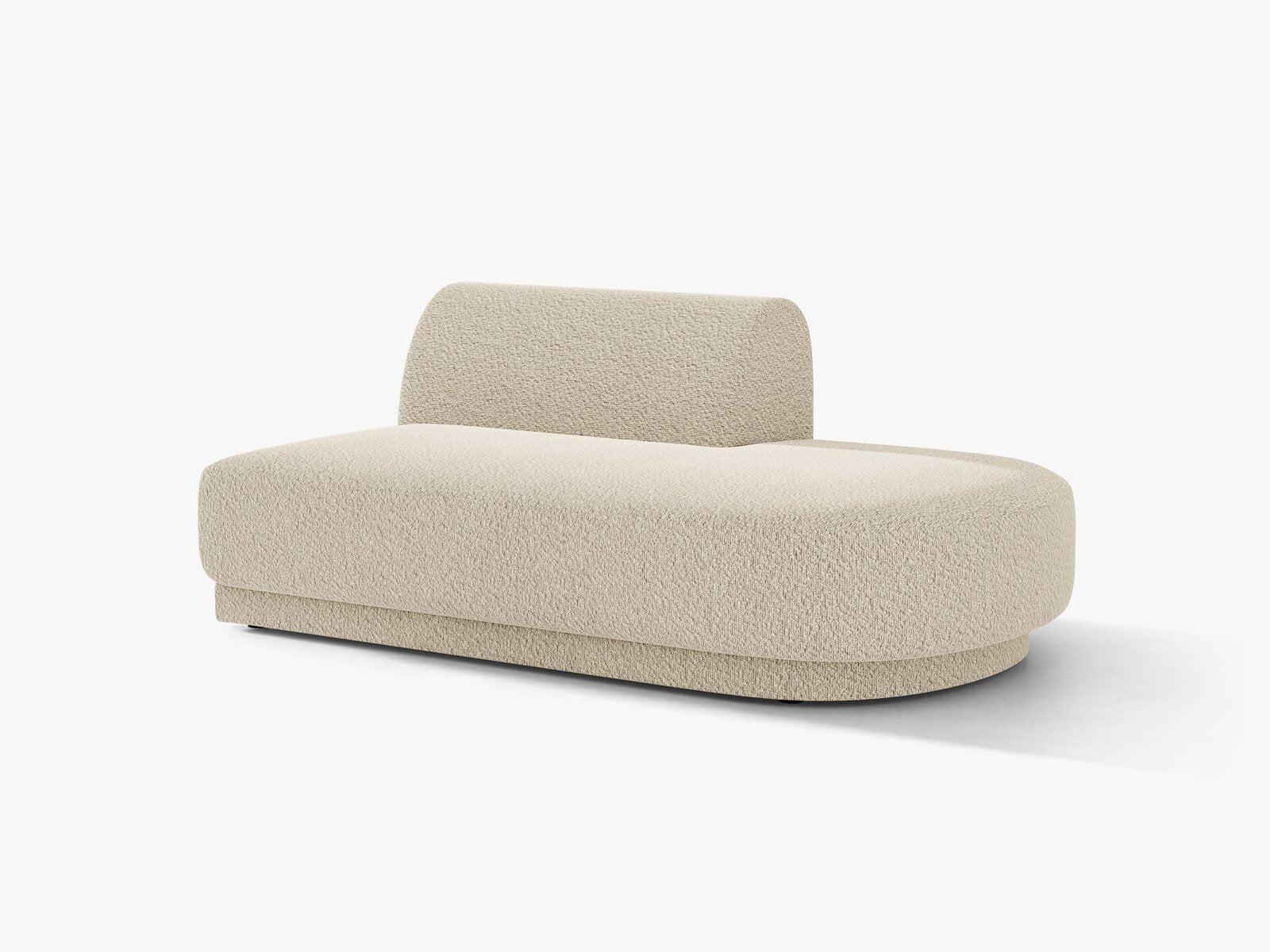 Micadoni 2-Sitzer Sitzmodul offen Miley Rechts Boucle Baloo Beige