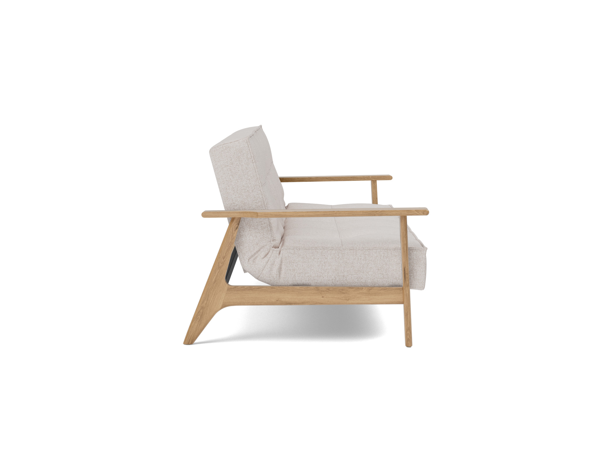 Schlafsofa Splitback Frej Strukturierter Stoff Weda 300-Weda-Sand