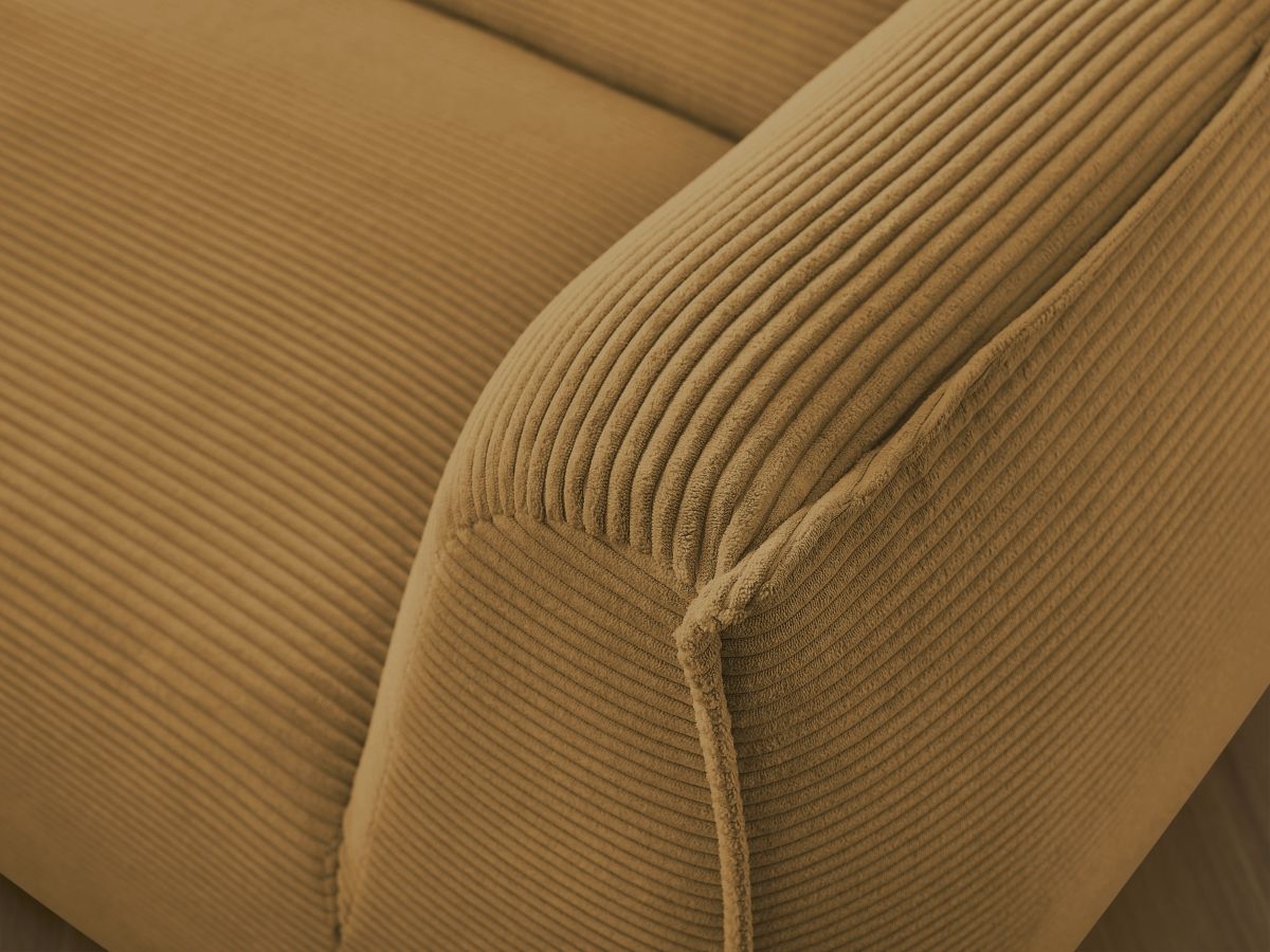 Bobochic Giorgia Sofa 3-Sitzer Cordsamt Gelb