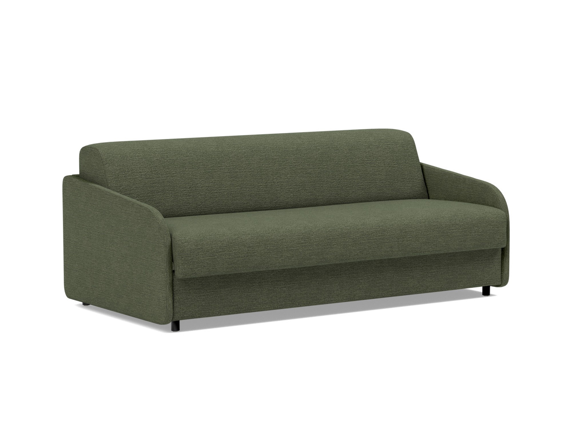 Schlafsofa Eivor mit Taschenfederkernmatratze 160 Strukturierter Stoff Taura 353-Forest