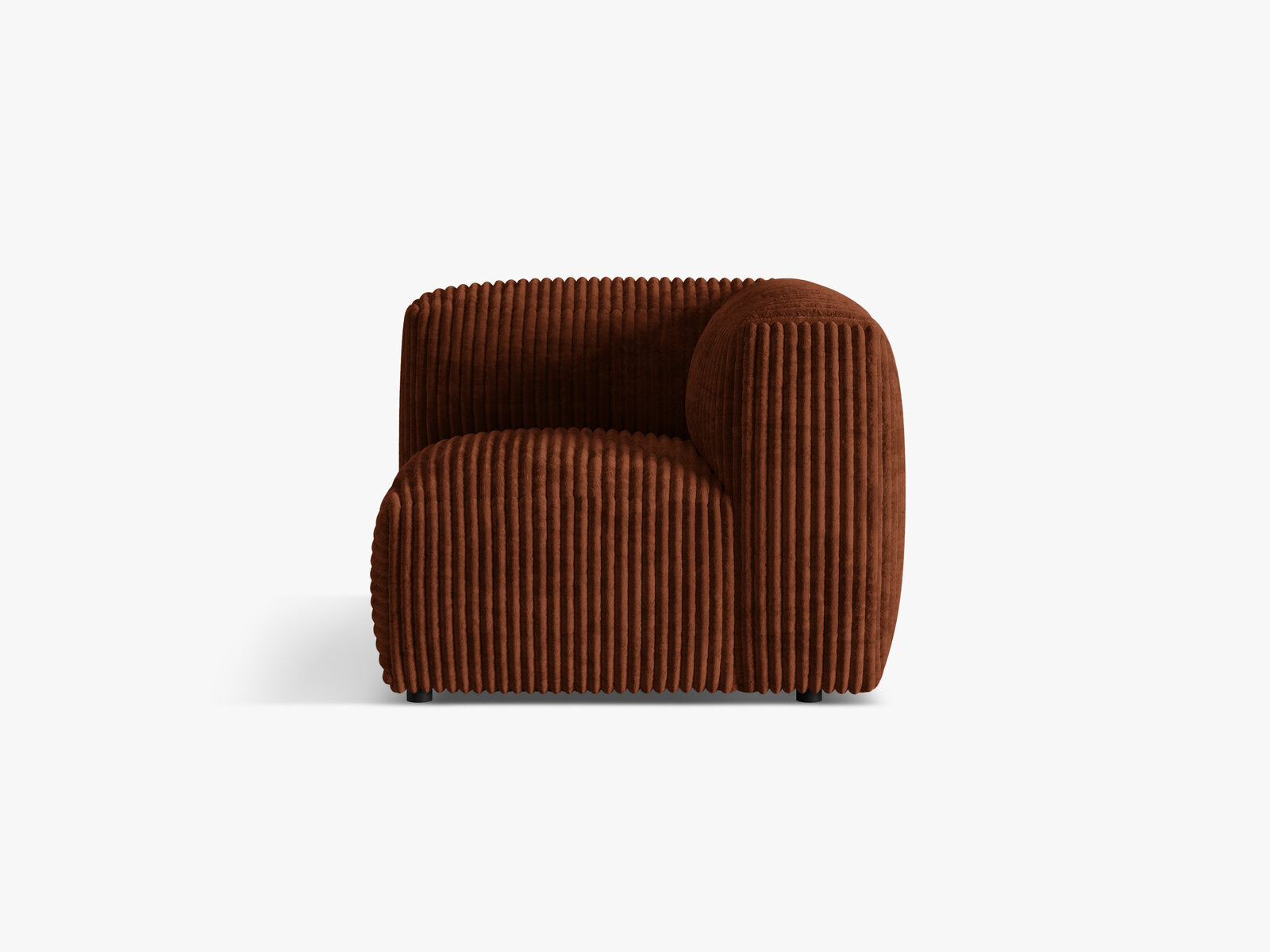 Micadoni Eckmodul Martina 1-Sitzer Klein Kord Tilia Ziegel