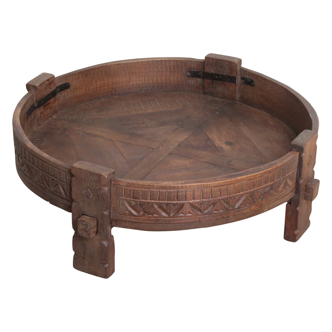 Raw Materials Chakki Beistelltisch braun 73x73x25cm