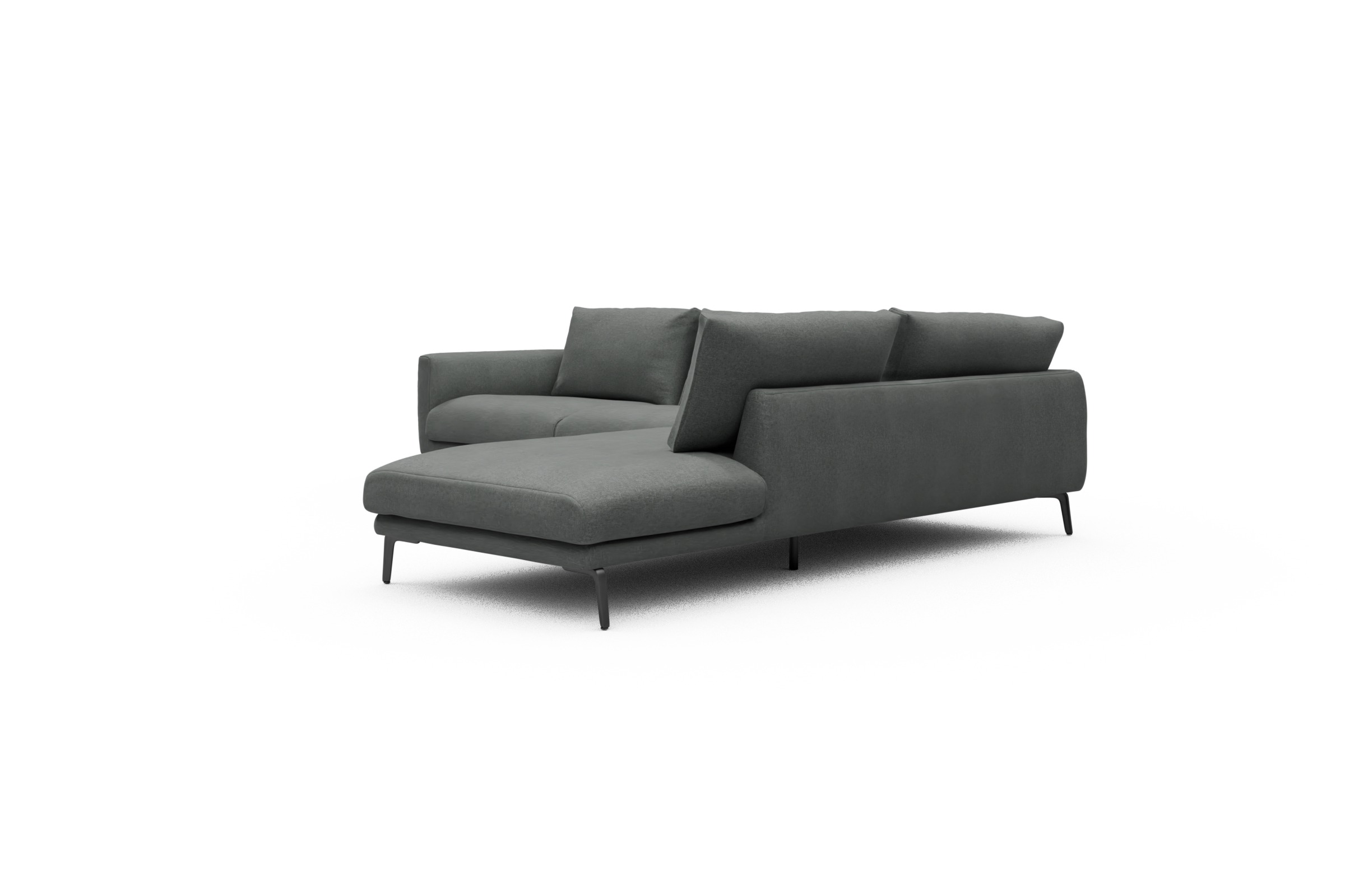 Ecksofa Karl Relax-Ecke rechts mit 2,5-Sitzer Satya-Steel