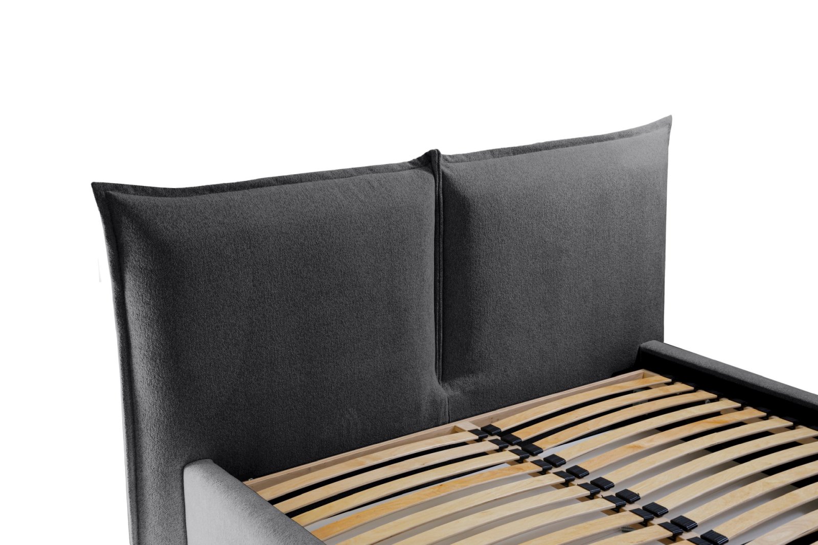 Polsterbett Verona Flachgewebe 140x200 mit Metallrahmen Raven 18