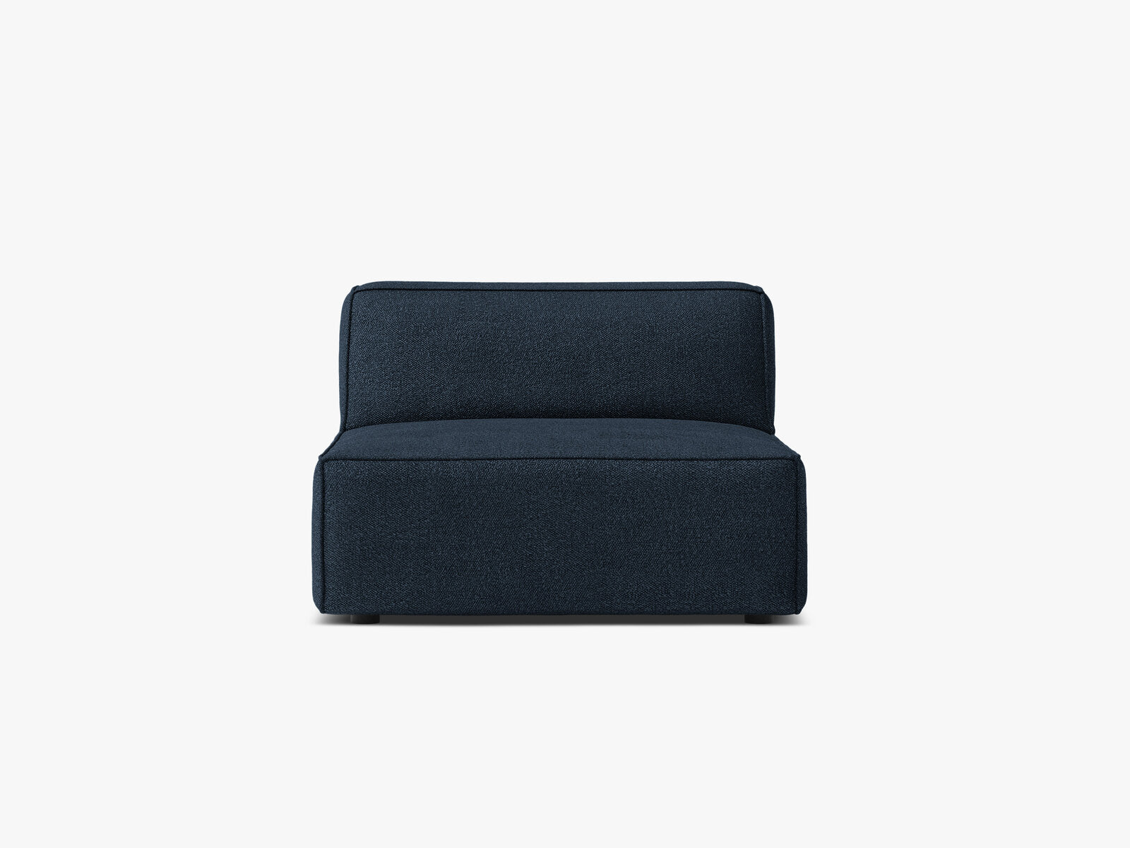 Micadoni Jodie Sofamodul armlos Boucle Baloo Dunkelblau