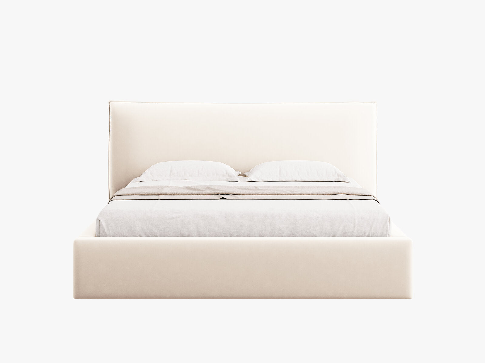 Micadoni Bett Kaelle Samt Bluvel Helles Beige