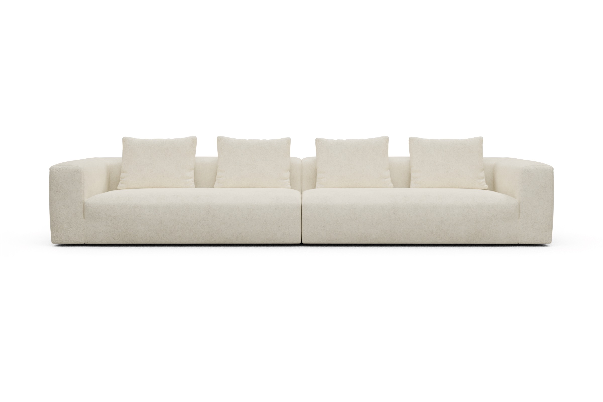 Skandi Home Modulares XXL Sofa Fred 5-Sitzer Boucle-Off-White moebelfaktor