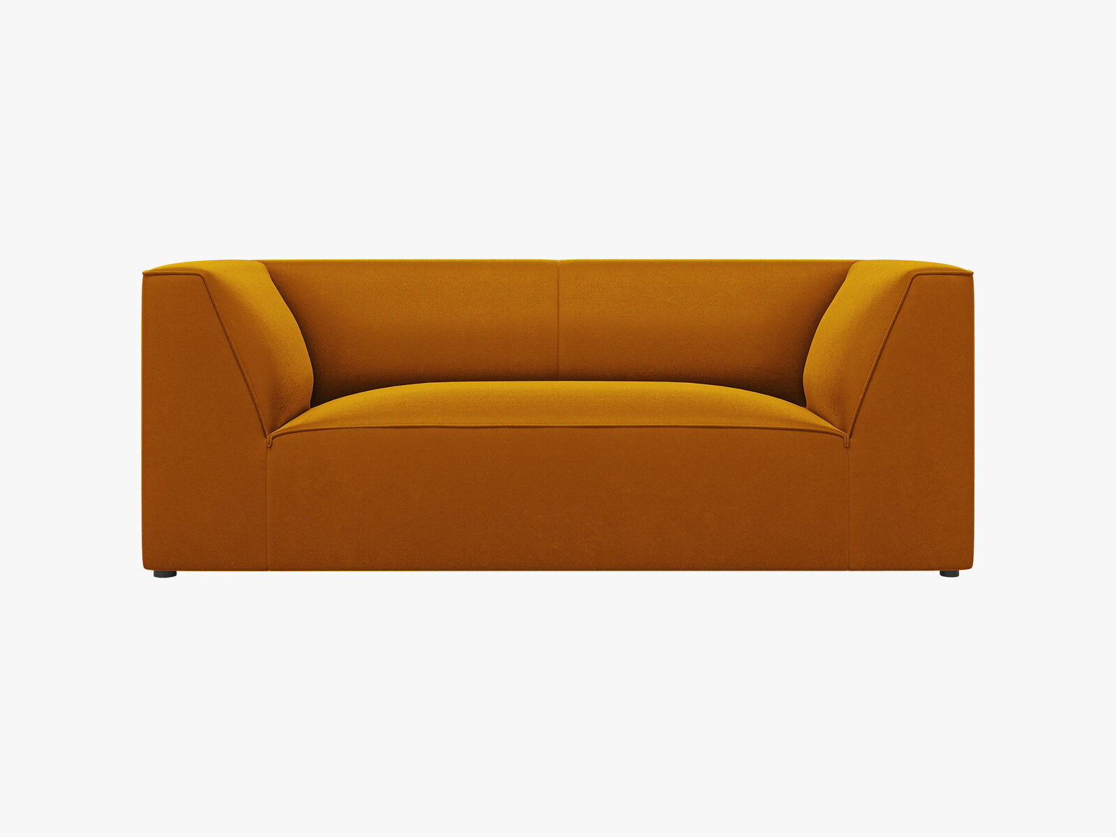 Micadoni Sofa Ruby 2-Sitzer Samt Salvador Gelb