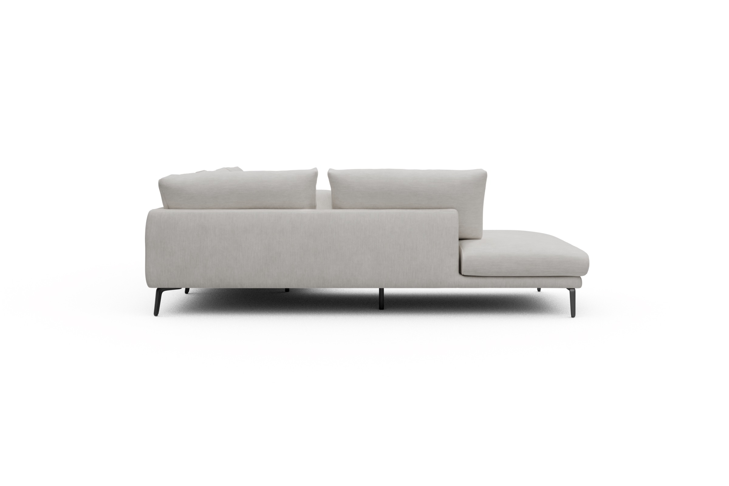 Ecksofa Karl Relax-Ecke links mit 2,5-Sitzer Vivus-Dusty-Off-White