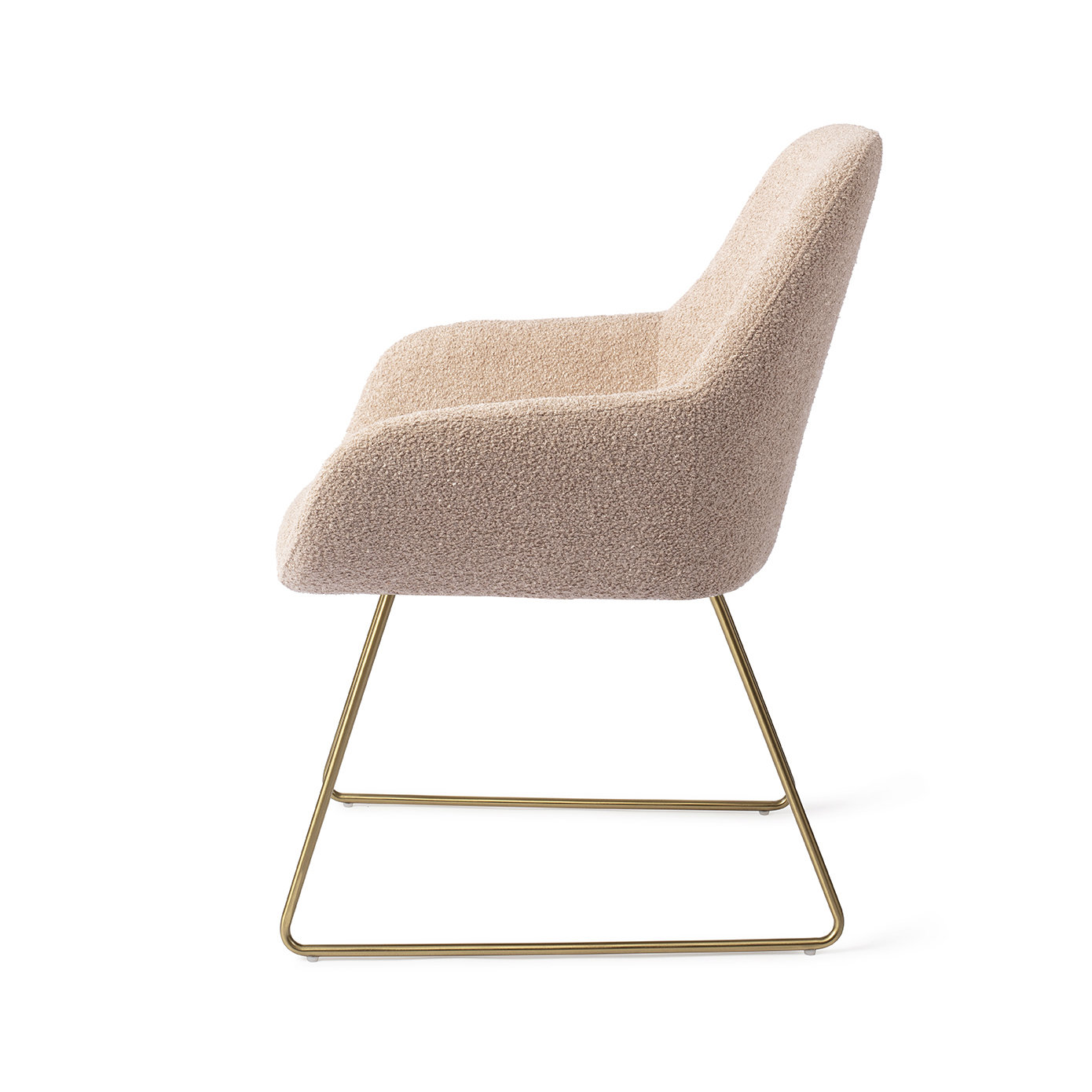 Jesper Home Esszimmerstuhl Kushi Flax Relax Slide Gold
