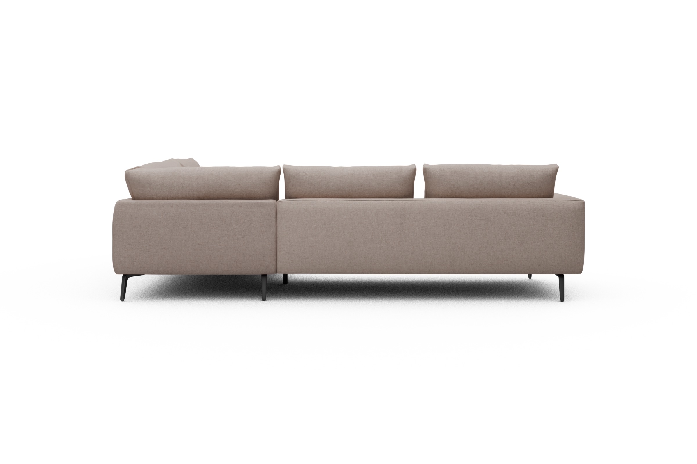 Ecksofa Karl Relax-Ecke rechts mit 2,5-Sitzer Weda-Sand