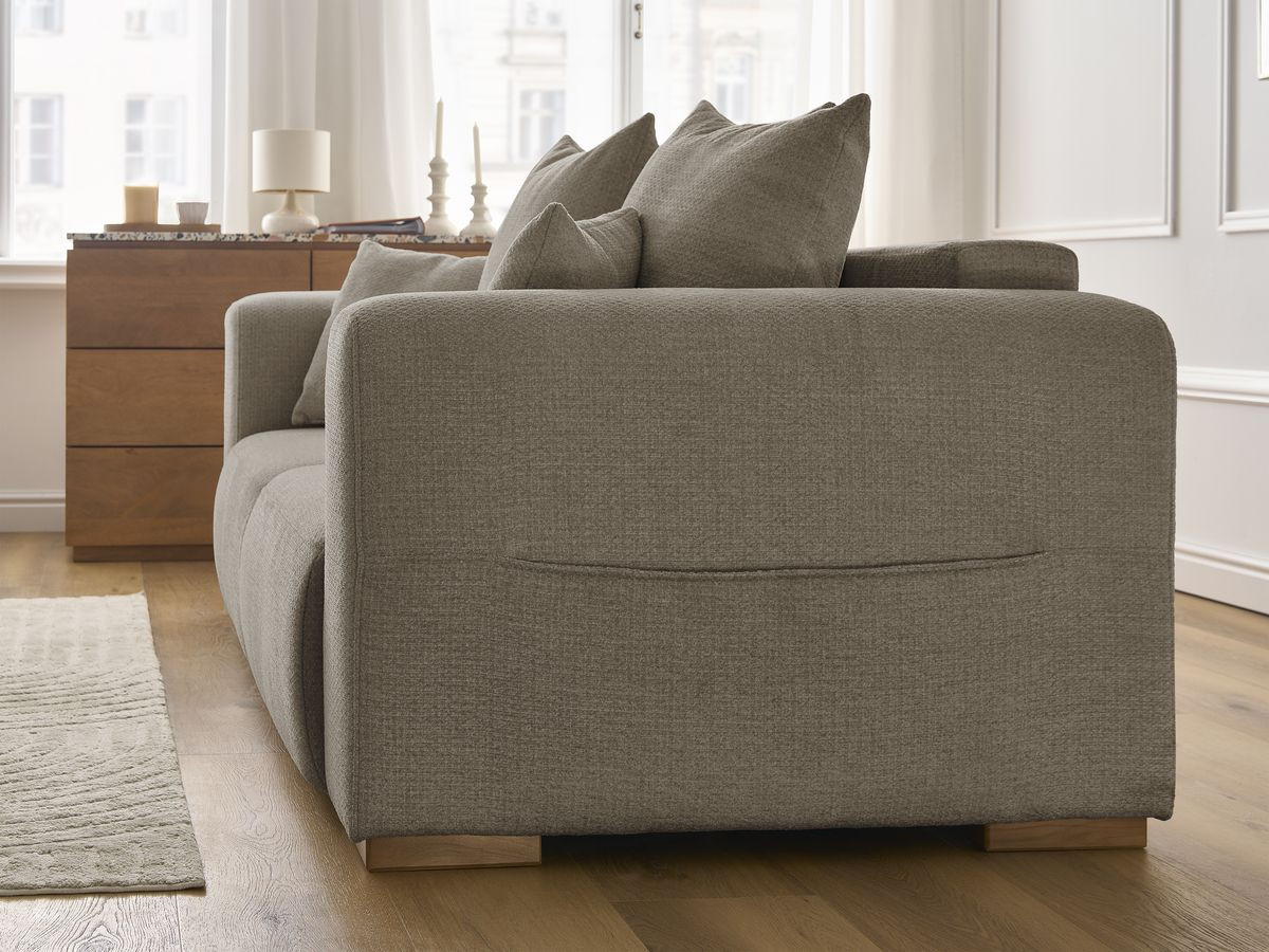Bobochic Sidonie Sofa 2-Sitzer Melange-Stoff Taupe