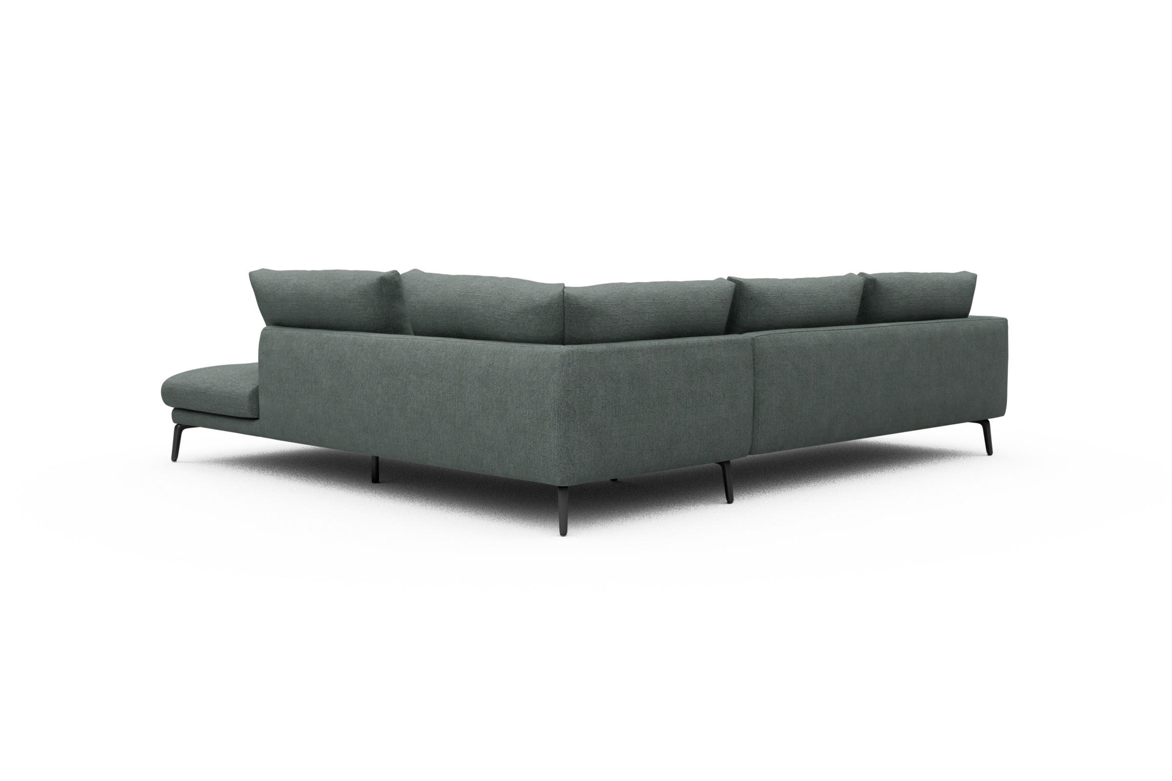 Ecksofa Karl Relax-Ecke rechts mit 2,5-Sitzer Carreno-Ice-Blue