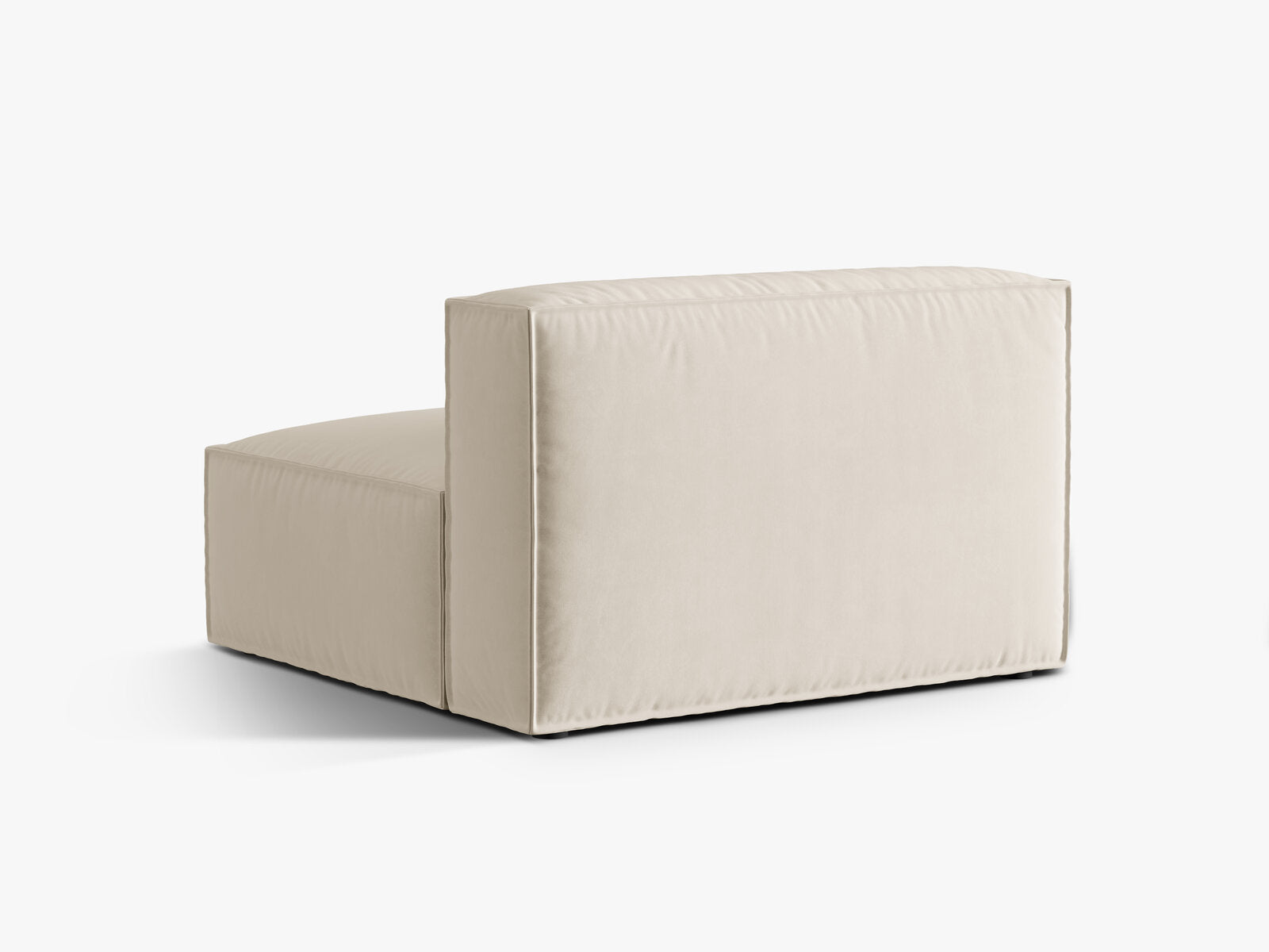 Micadoni Modul Nuria 2-Sitzer Samt Paris Beige
