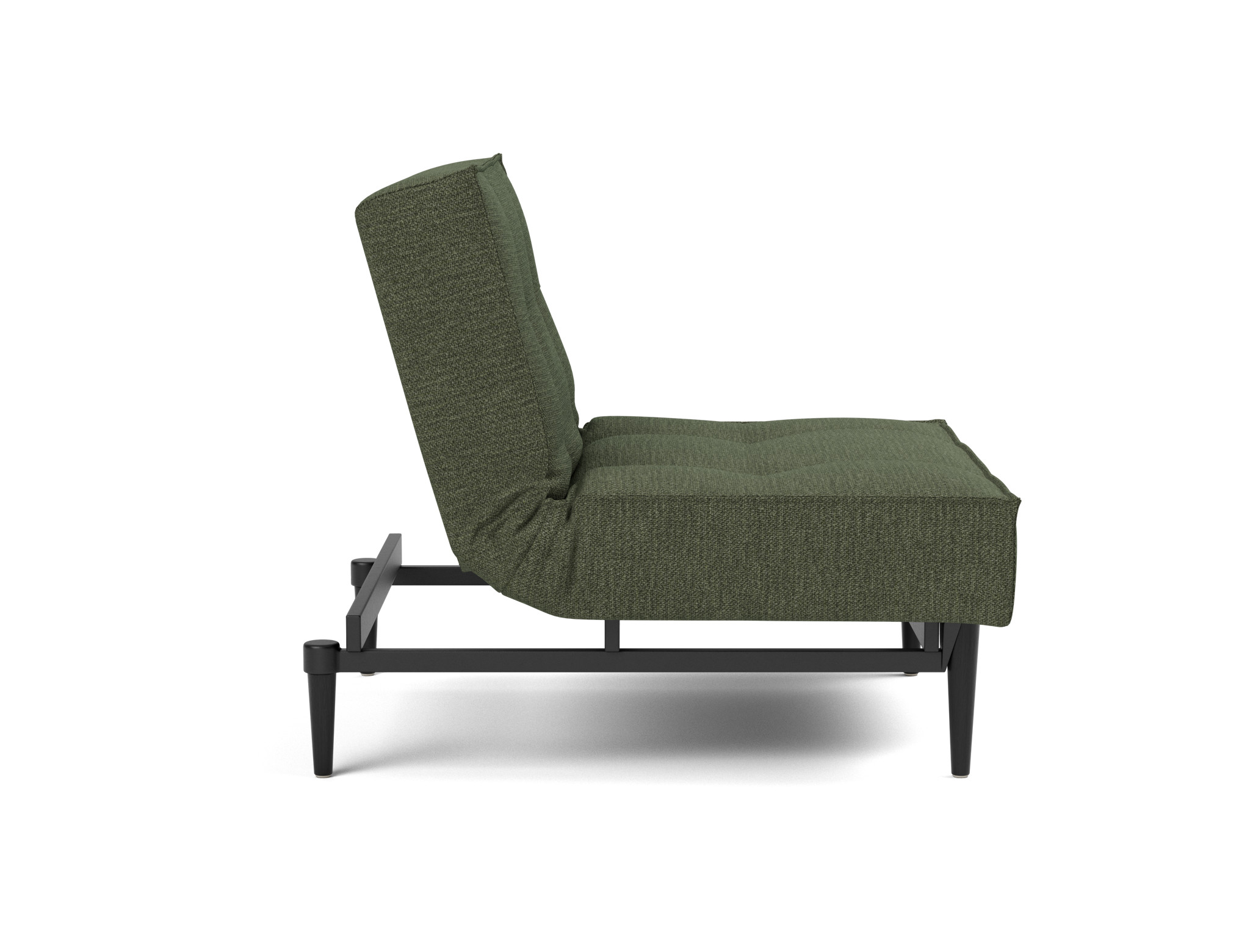Sessel Splitback Strukturierter Stoff Taura 353-Forest Beine Styletto Eiche schwarz