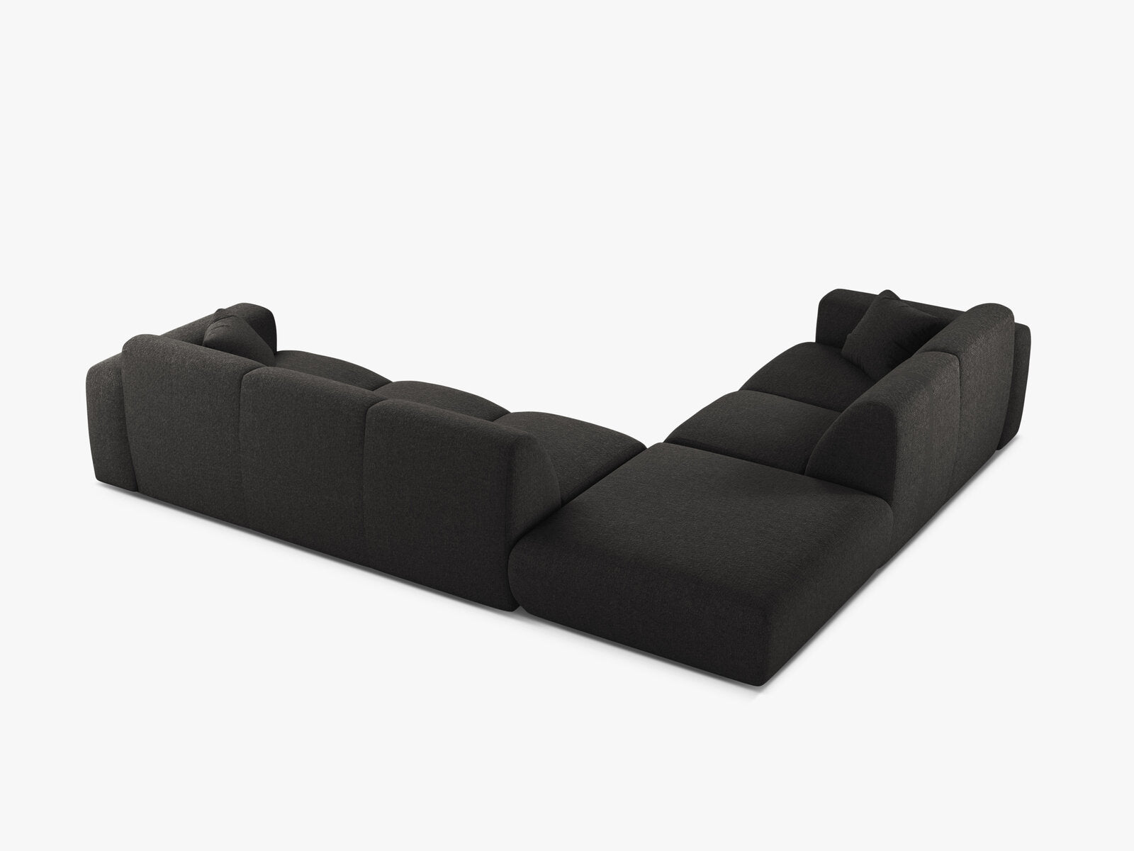 Micadoni Ecksofa Molino 6-Sitzer Links Chenille Eden Anthrazit