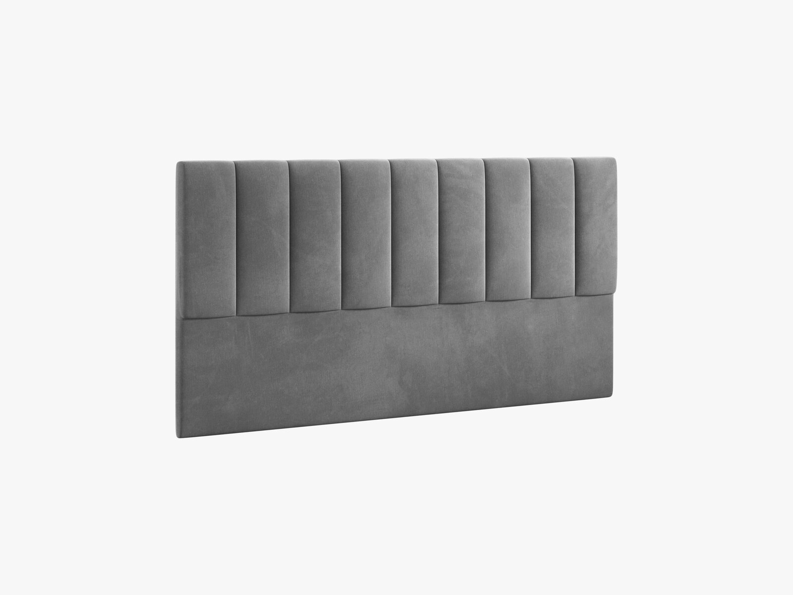 Micadoni Marl Samtiger Kopfteil 140 cm (H 95 cm) Samt Magic Velvet Dunkelgrau 180x95