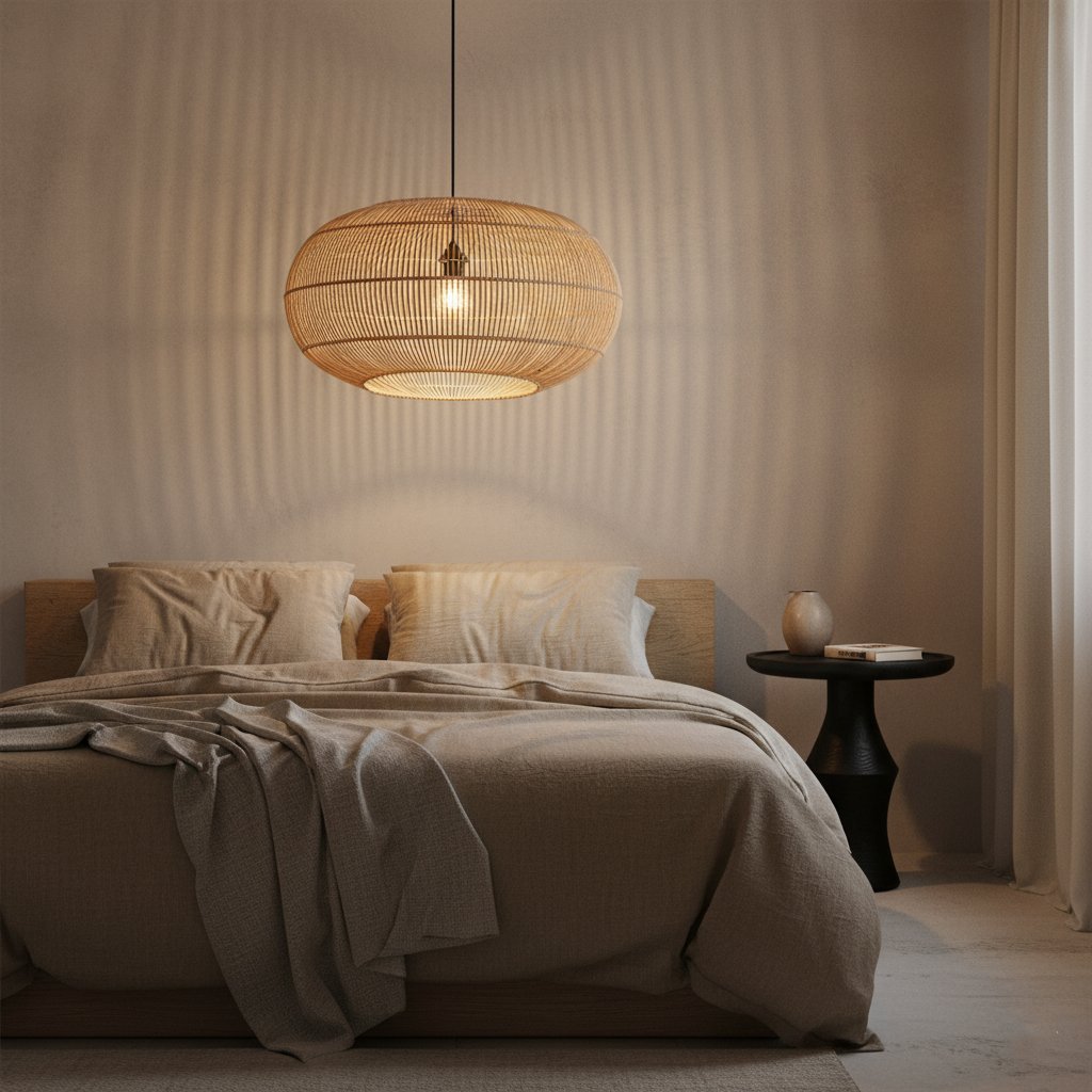 Raw Materials Rattan Pendelleuchte Orbit