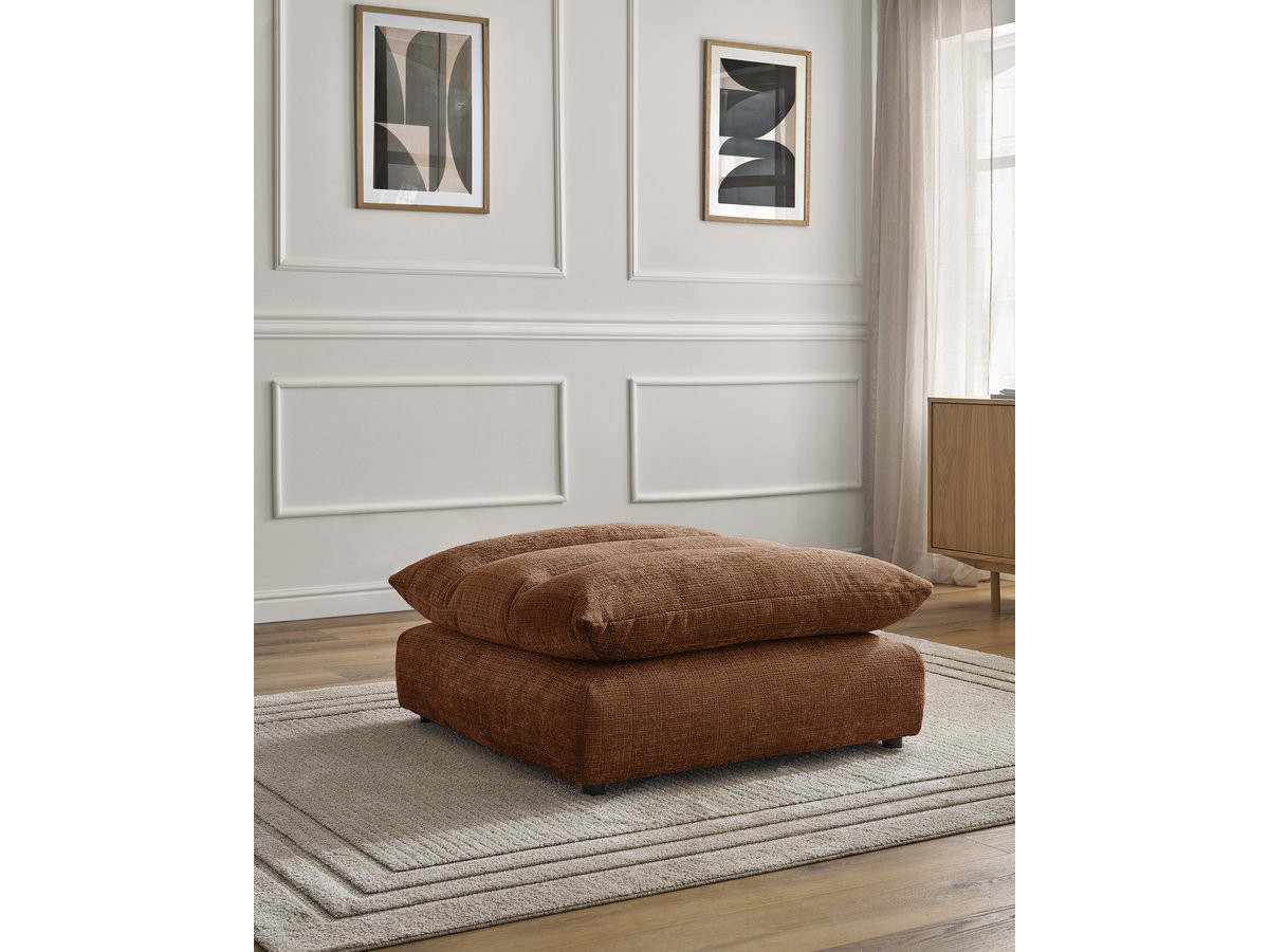 Bobochic Neil Pouf Strukturstoff Orange