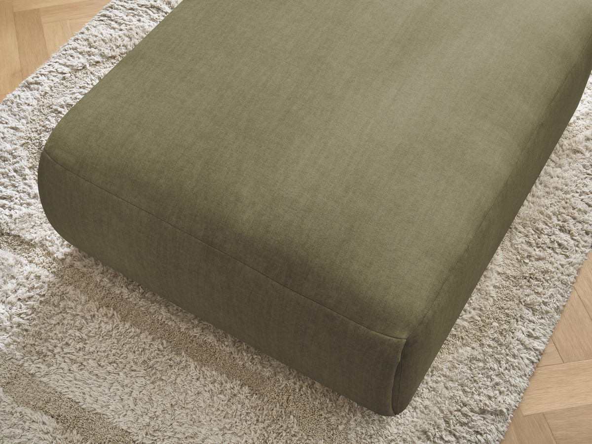 Bobochic Jana Pouf 94 × 114 cm Samt Grün